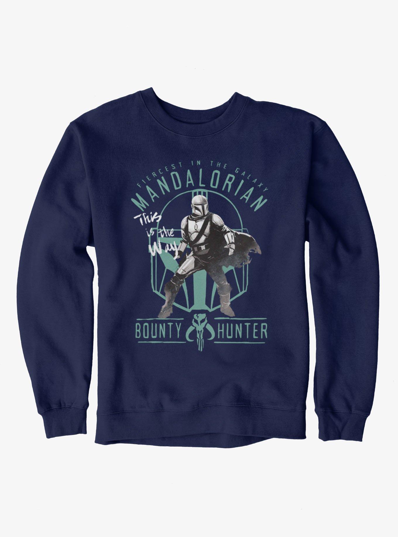Star Wars The Mandalorian Bounty Hunter Sweatshirt Hot Topic Exclusive, , hi-res
