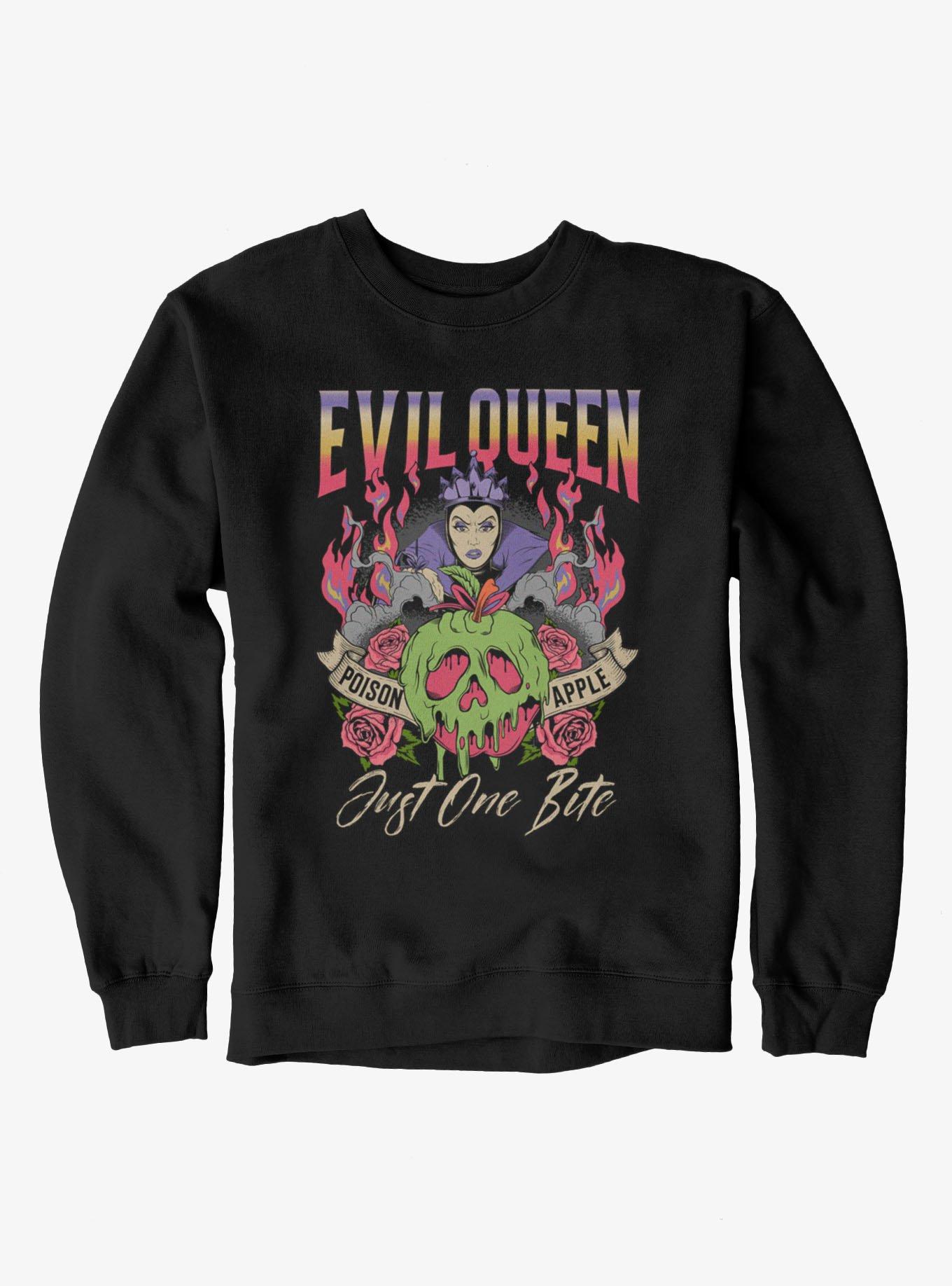 Disney Villains Snow White Evil Queen Just One Bite Sweatshirt Hot Topic Exclusive, , hi-res
