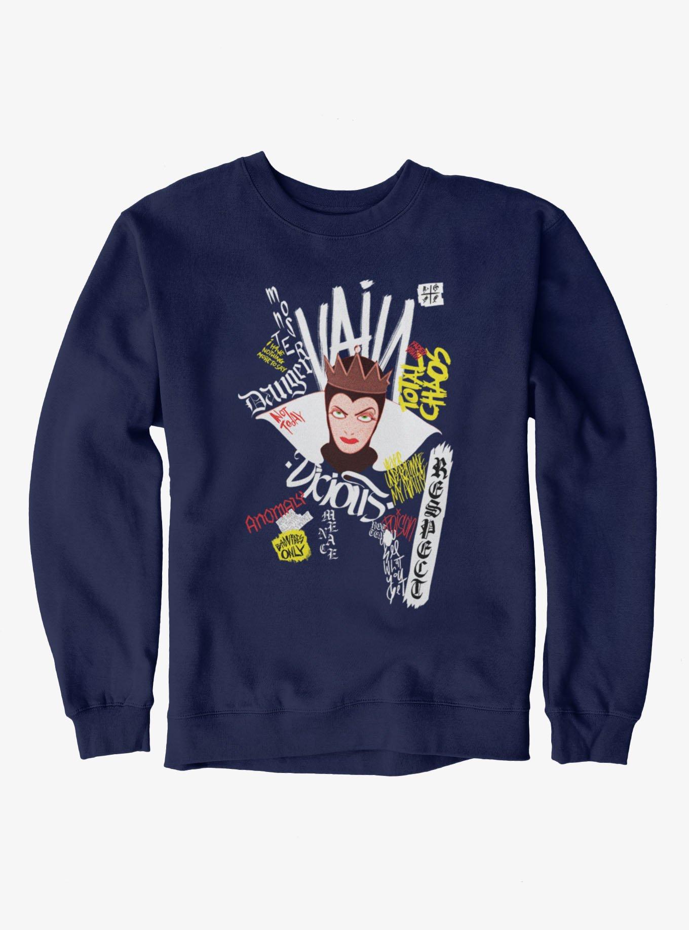 Disney Villains Snow White Evil Queen Graffiti Sweatshirt Hot Topic Exclusive, , hi-res