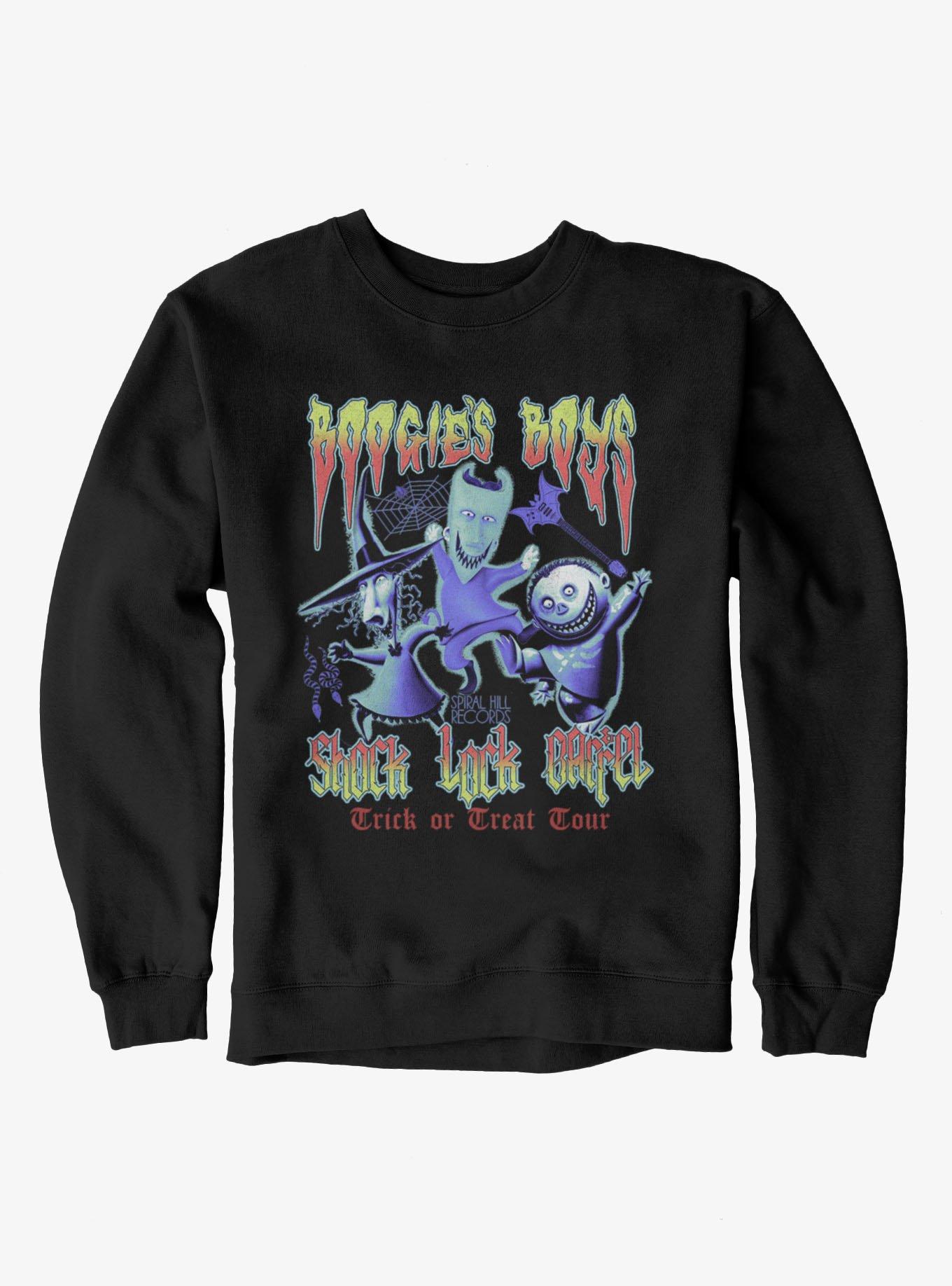 Disney The Nightmare Before Christmas Boogie's Boys Trick Or Treat Tour Sweatshirt Hot Topic Exclusive, , hi-res