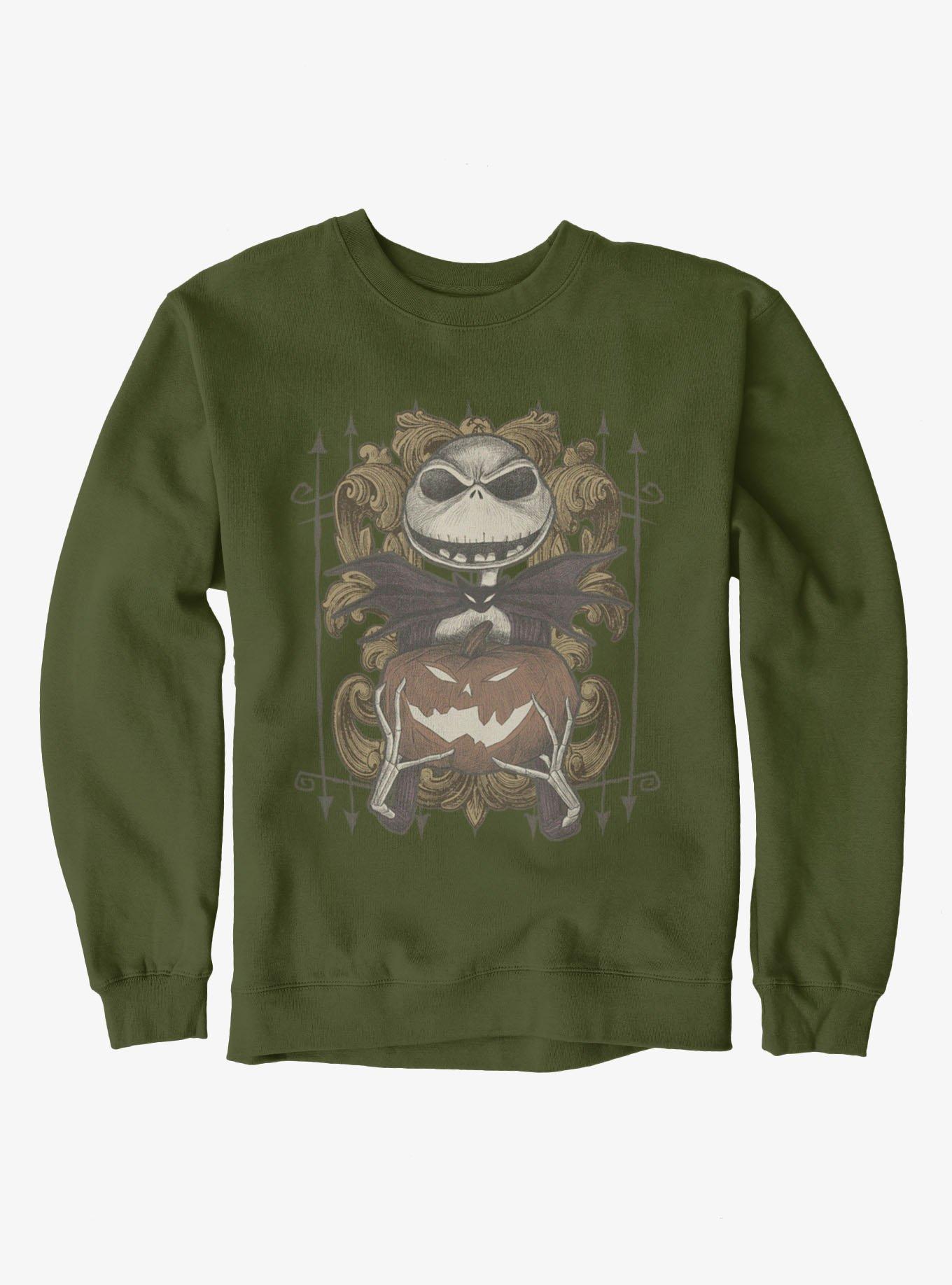 Disney The Nightmare Before Christmas Jack Pumpkin Flourish Sweatshirt Hot Topic Exclusive