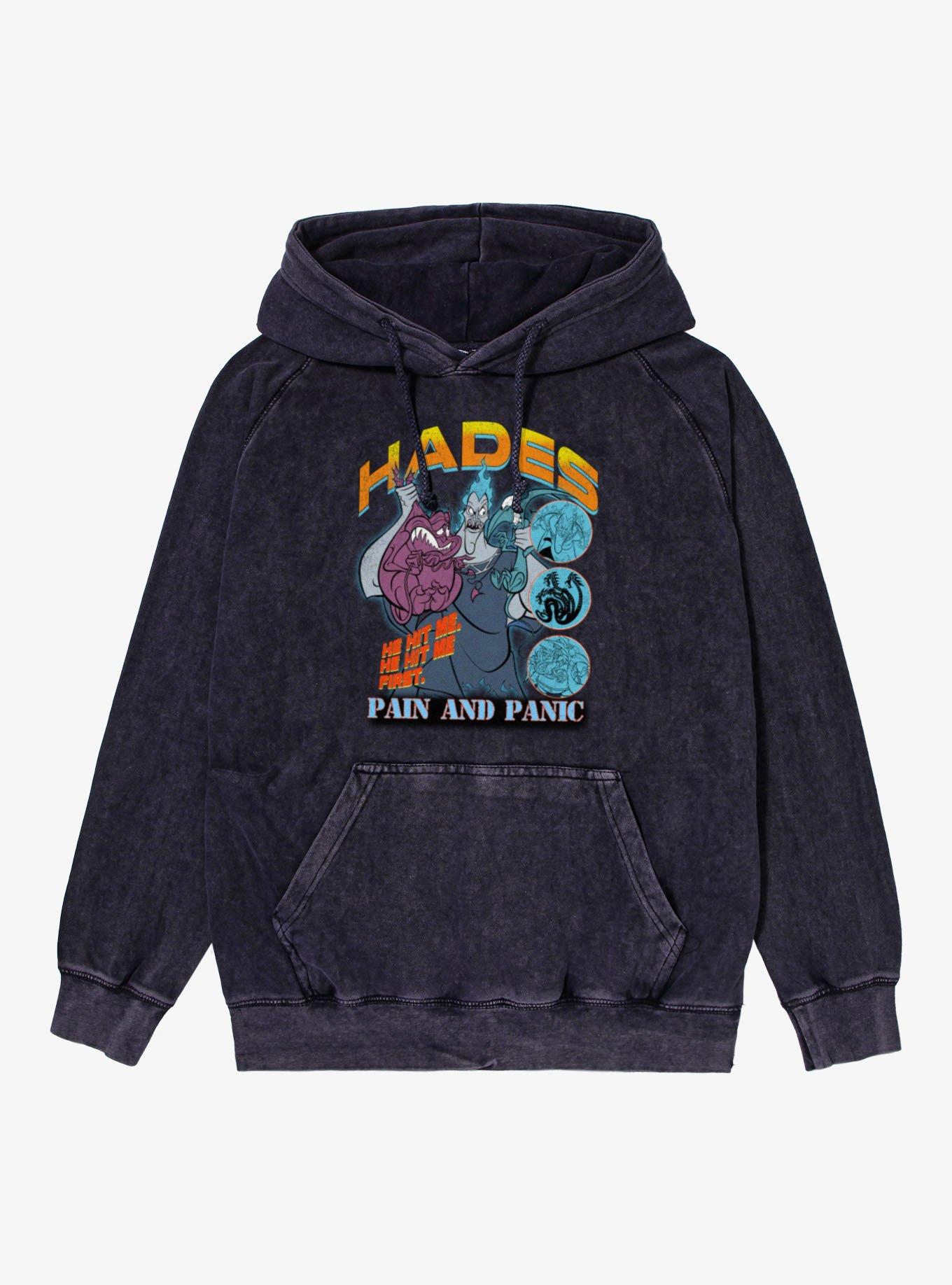 Disney Hercules Hades Pain and Panic Mineral Wash Hoodie Hot Topic Exclusive, , hi-res