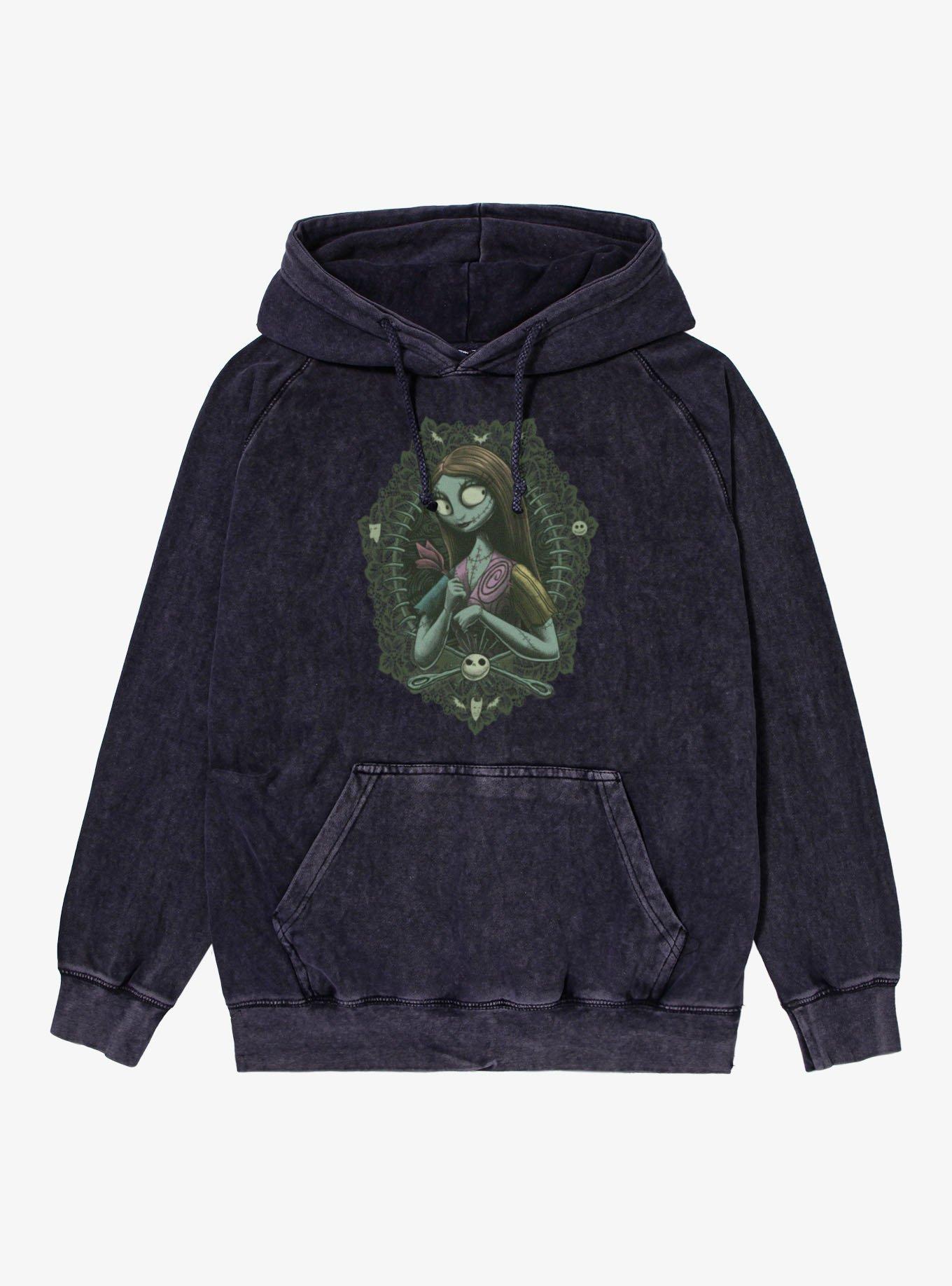 Disney The Nightmare Before Christmas Sally Mineral Wash Hoodie Hot Topic Exclusive, , hi-res