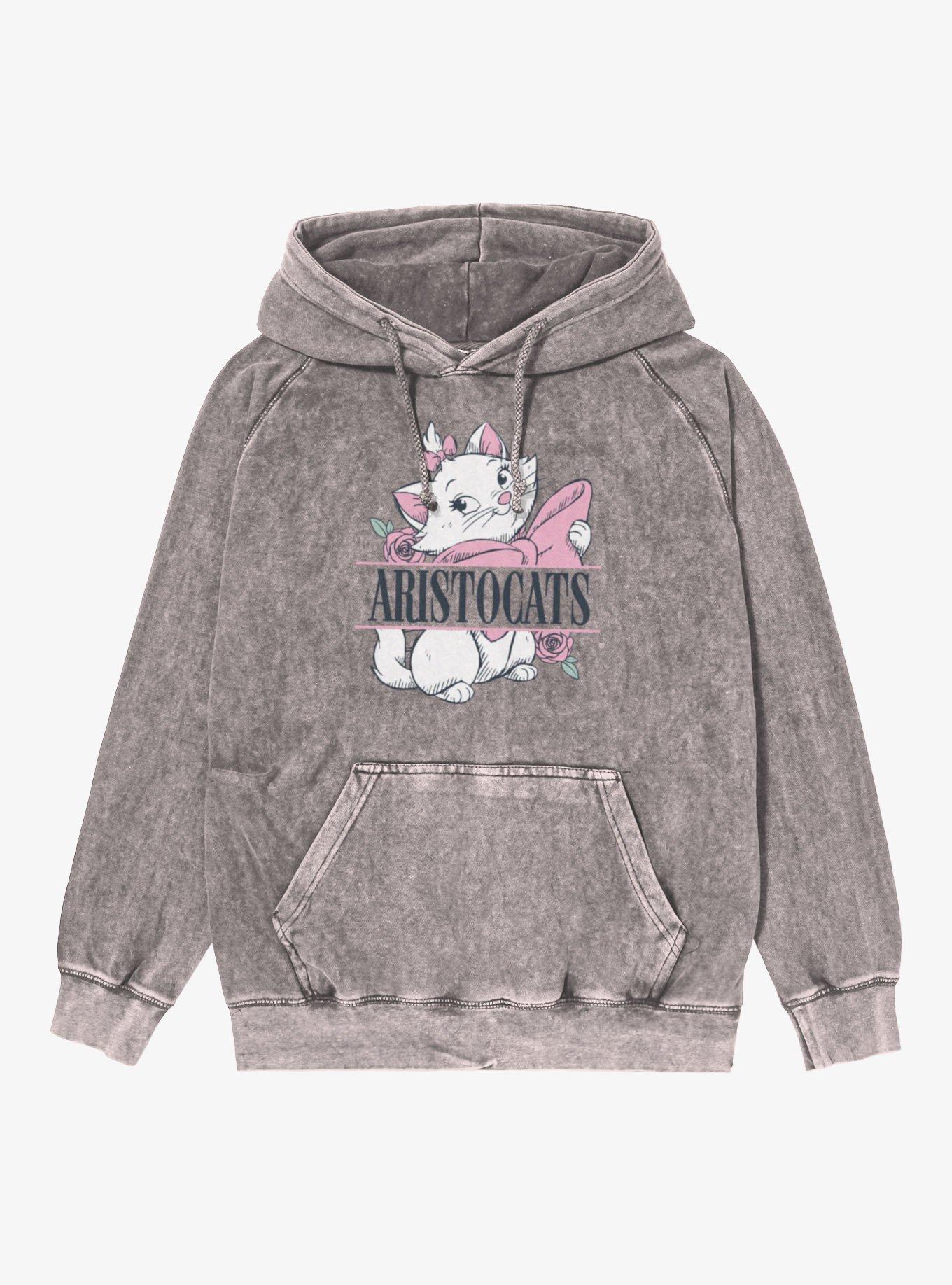 Disney The Aristocats Marie Mineral Wash Hoodie Hot Topic Exclusive, , hi-res
