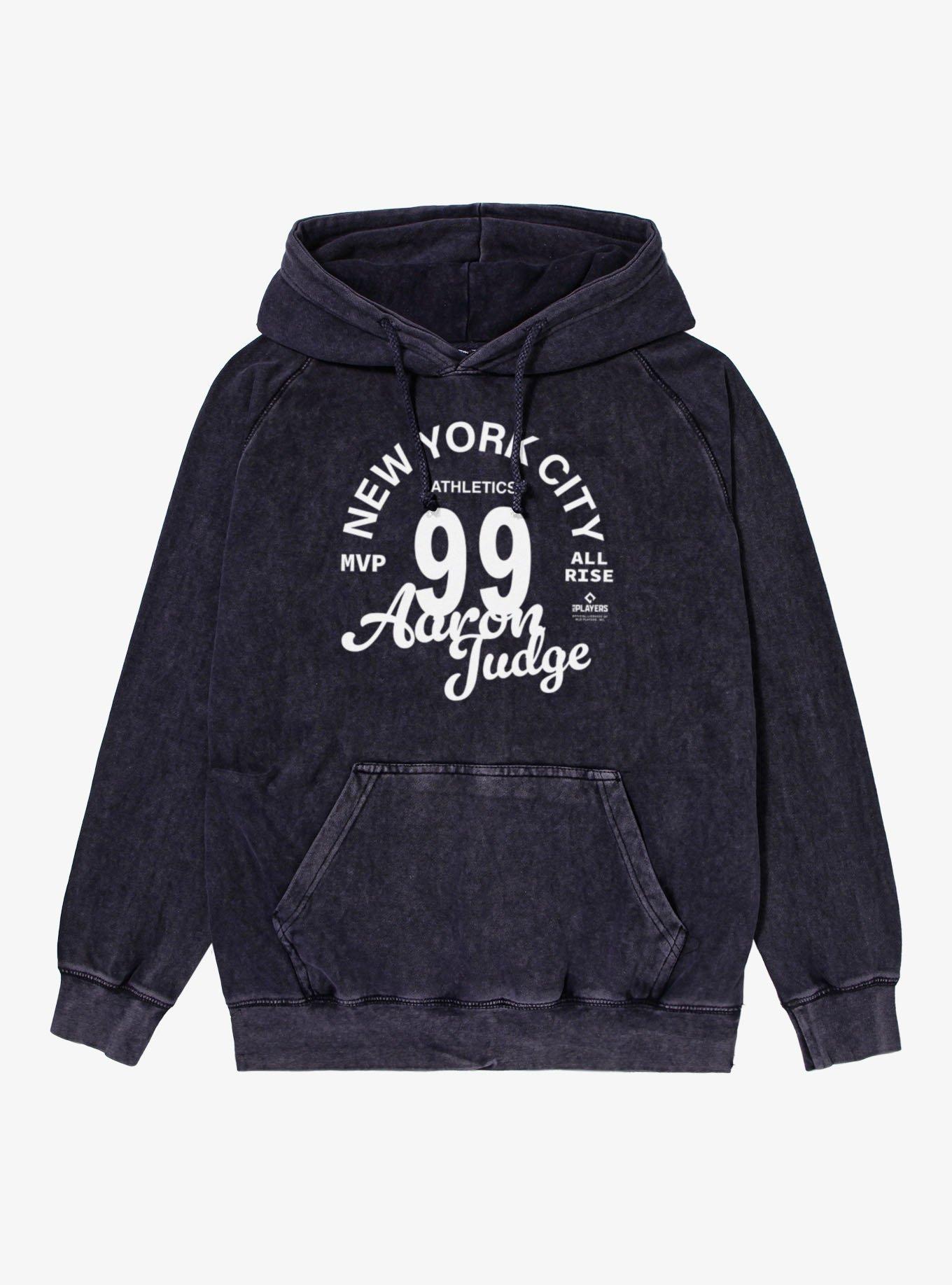 MLB New York City Yankees Aaron Judge Mineral Wash Hoodie Hot Topic Exclusive, , hi-res