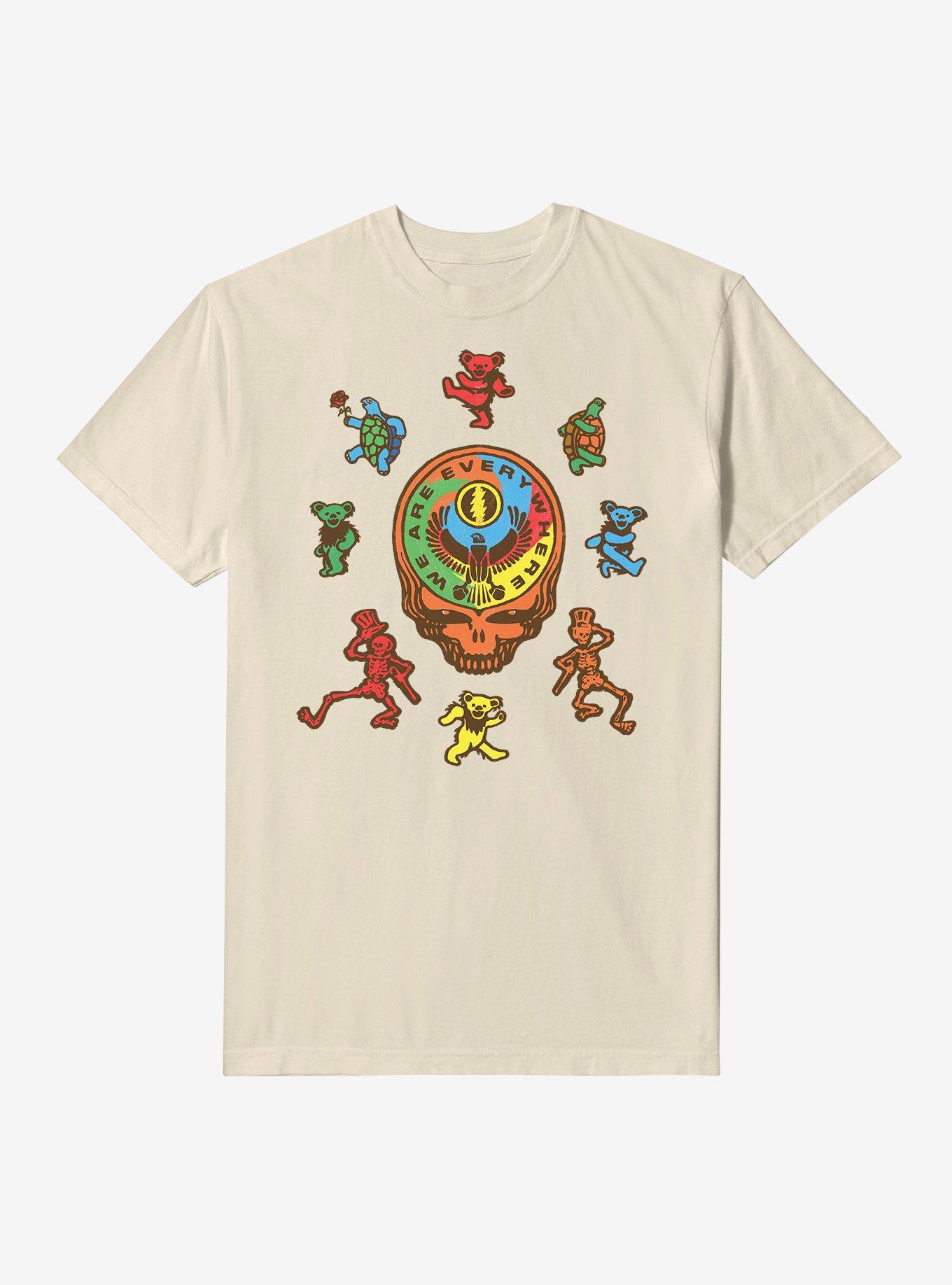 COMFORTCOLORS The Grateful Dead We Are Everywhere Dancing Bear T-Shirt
