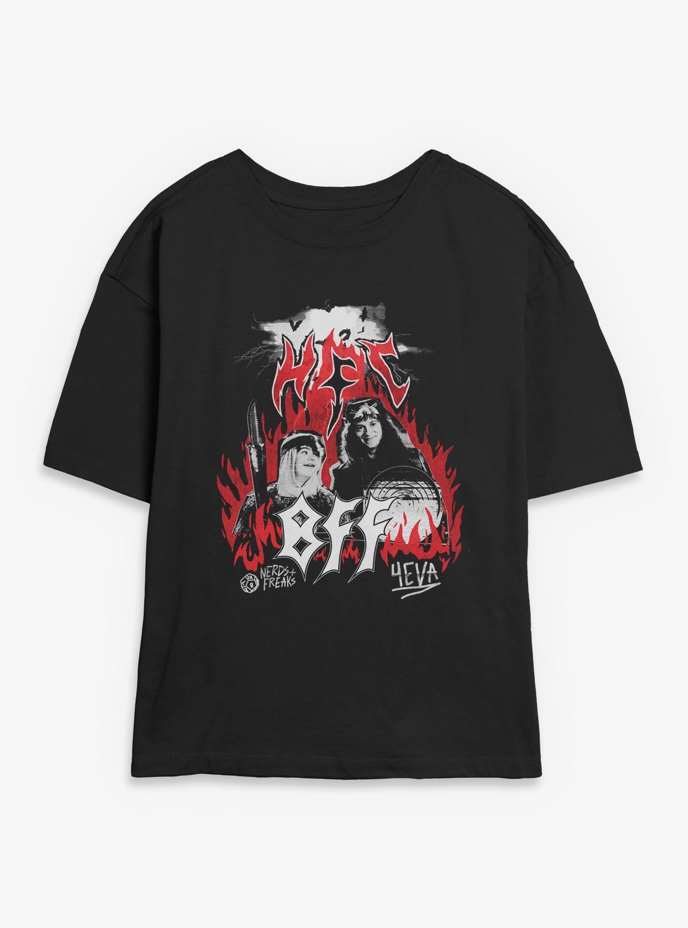 Stranger Things Best Friends Forever BFF Eddie & Dustin Womens Skimmer T-Shirt