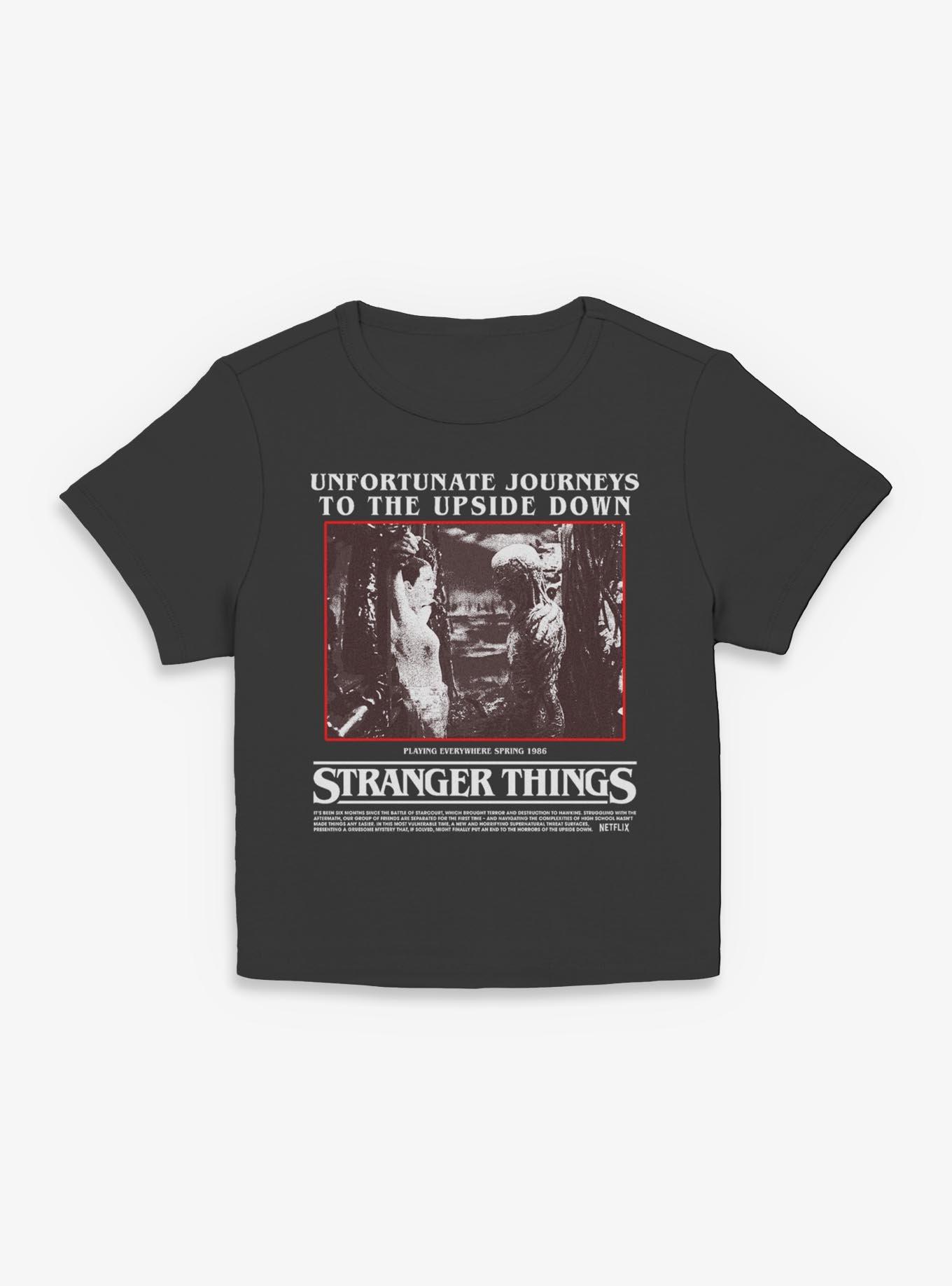 Stranger Things Unfortunate Journeys To The Upside Down Womens Baby T-Shirt, , hi-res