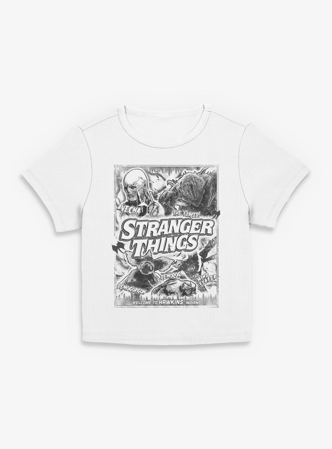 Stranger Things Hawkins Monsters Womens Baby T-Shirt, , hi-res