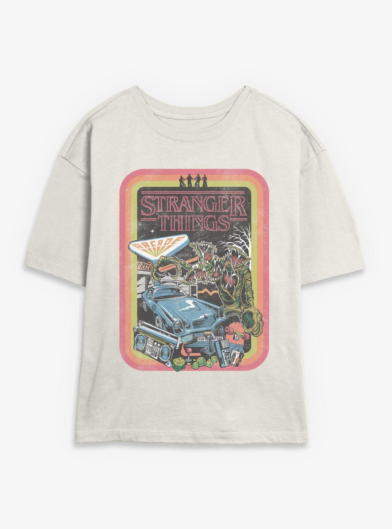 Stranger Things Retro Collage Womens Skimmer T-Shirt, , hi-res
