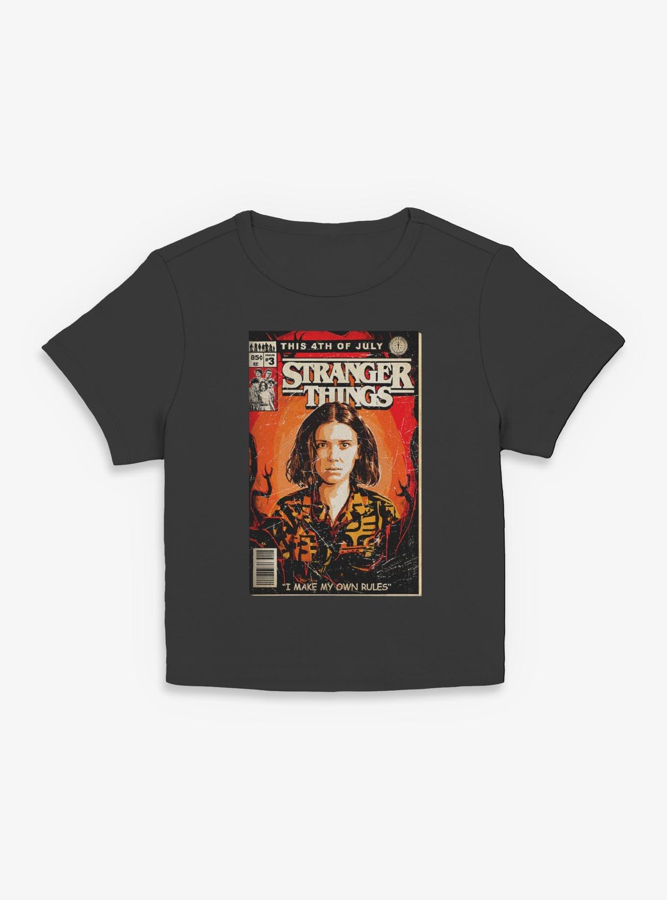 Stranger Things 4th Of July Comic Book Cover Womens Baby T-Shirt, , hi-res