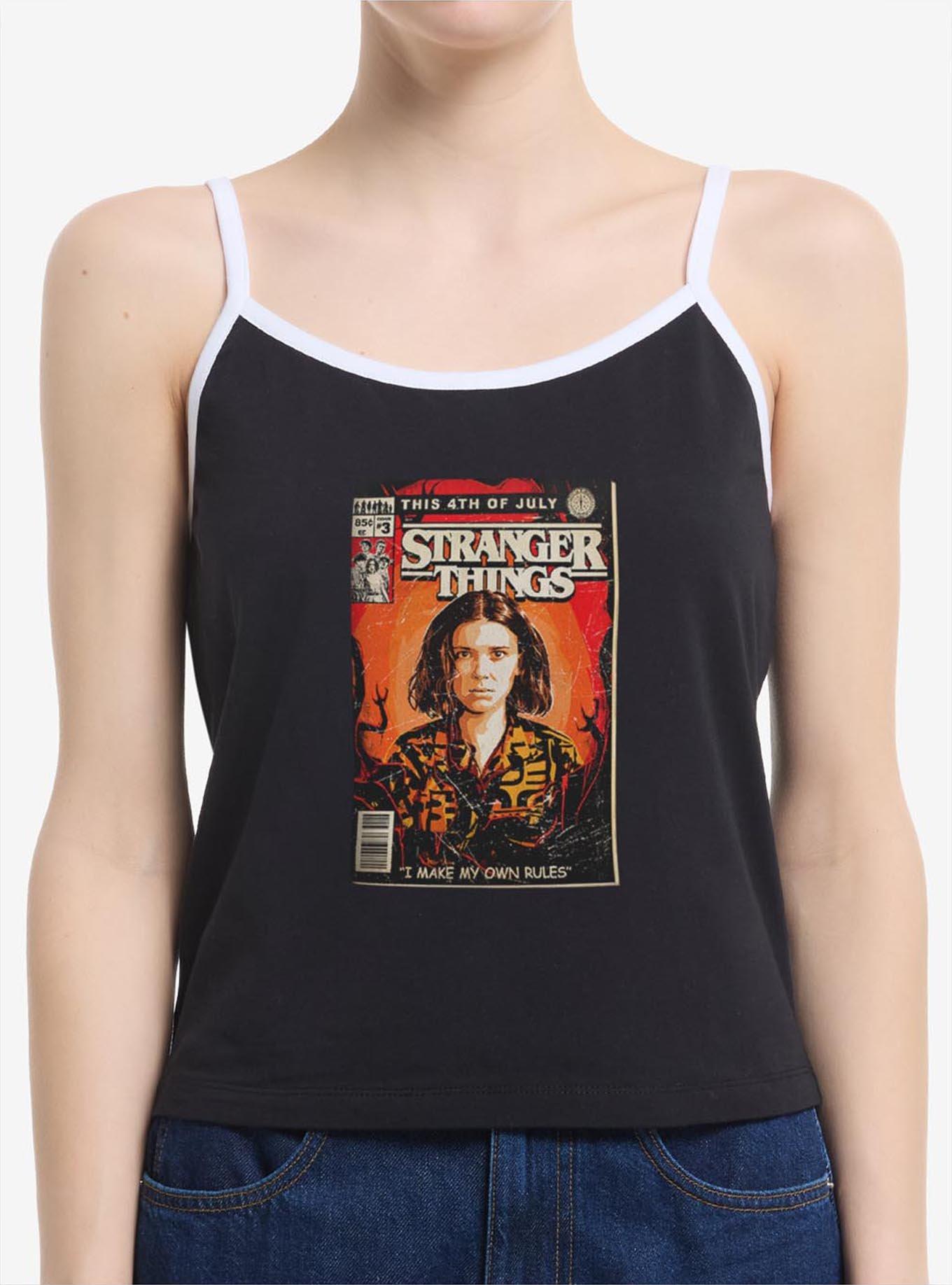 Stranger Things 4th Of July Comic Book Cover Womens Cami Tank Top, , hi-res
