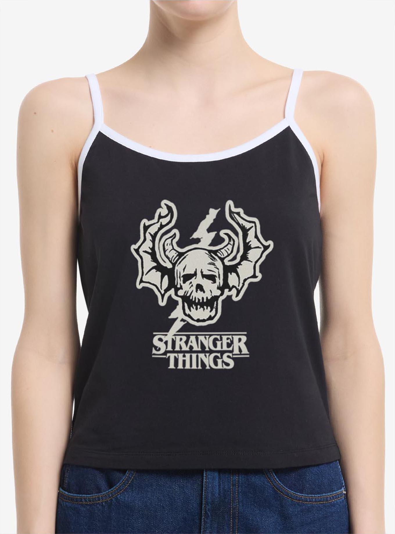 Stranger Things Hellfire Club Skull Logo Womens Cami Tank Top, , hi-res