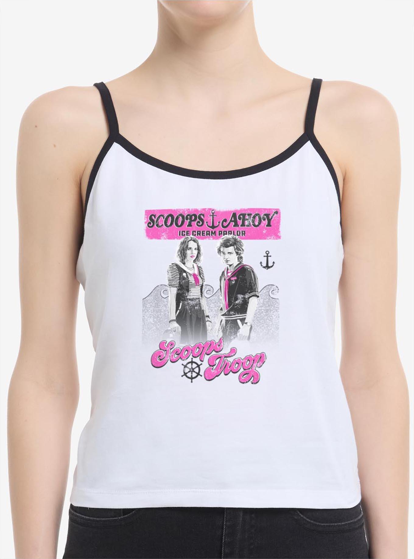 Stranger Things Scoops Ahoy Vintage Scoop Troop Womens Cami Tank Top, , hi-res