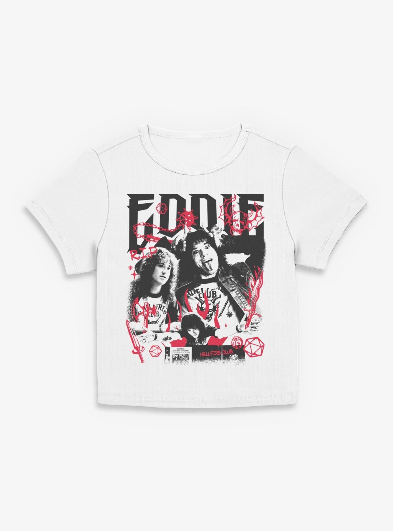 Stranger Things Eddie Munson Collage Womens Baby T-Shirt, , hi-res