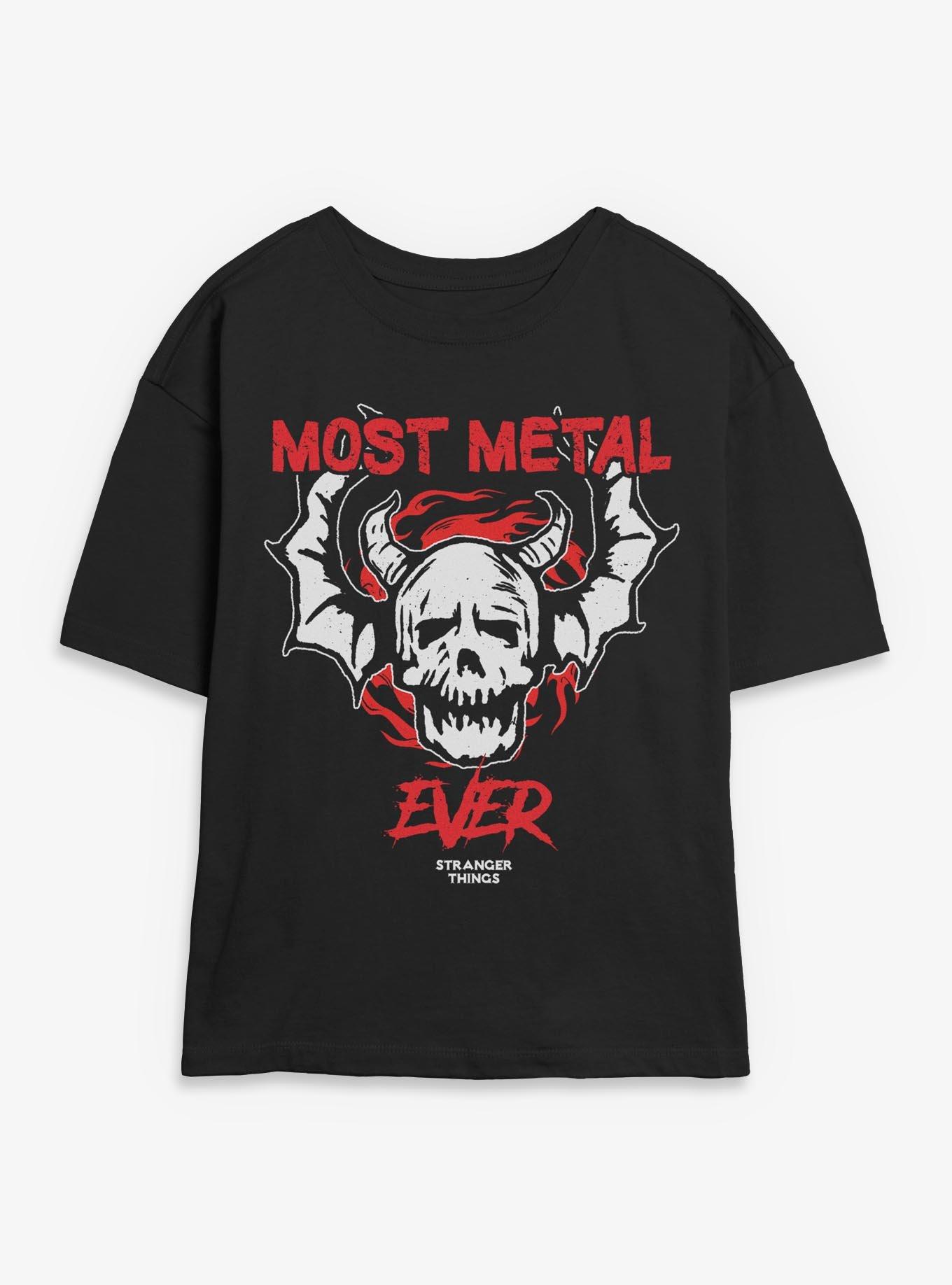 Stranger Things Most Metal Ever Hellfire Club Womens Skimmer T-Shirt, , hi-res