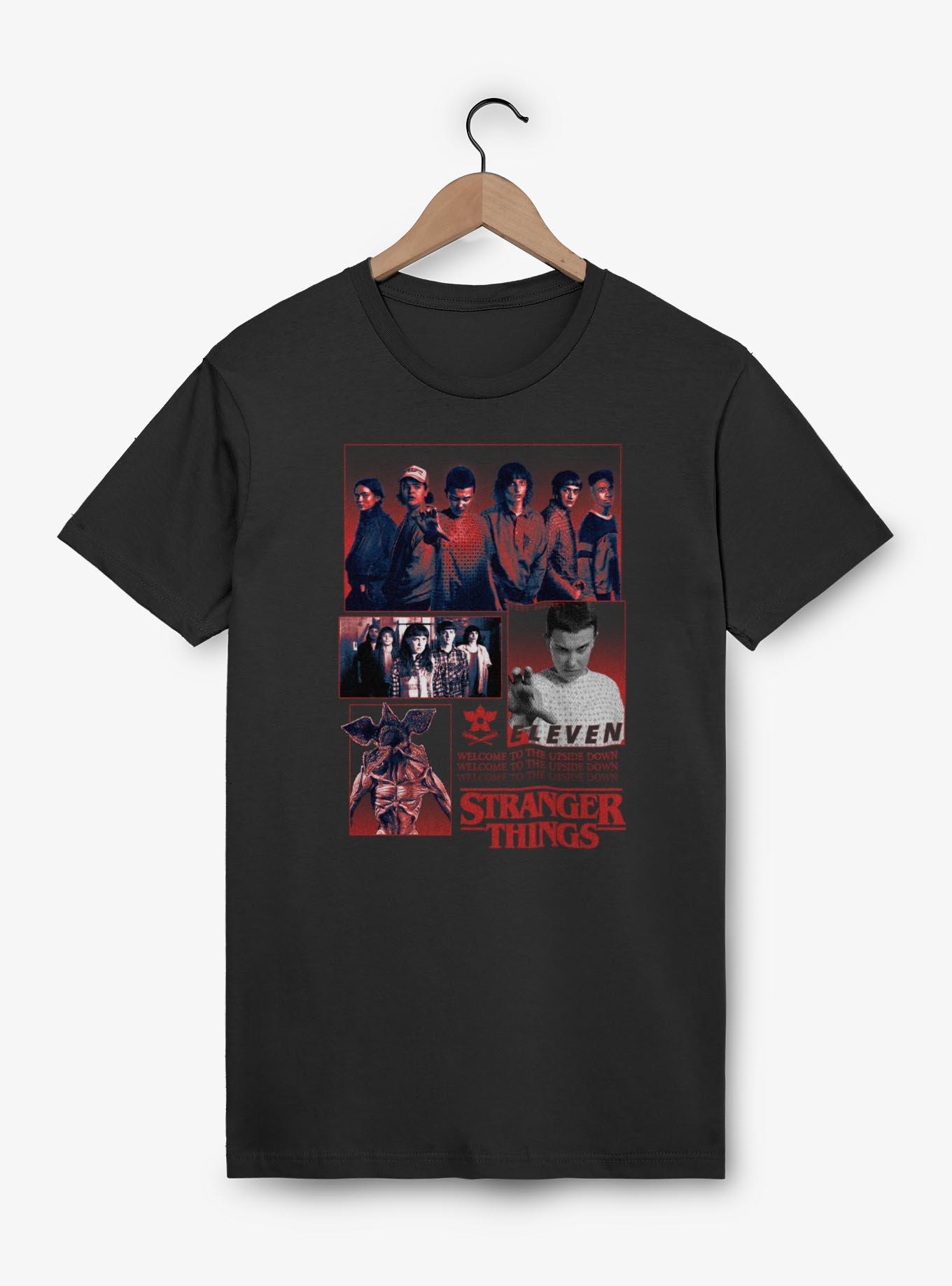 Stranger Things Welcome To The Upside Down Character Panels T-Shirt, , hi-res