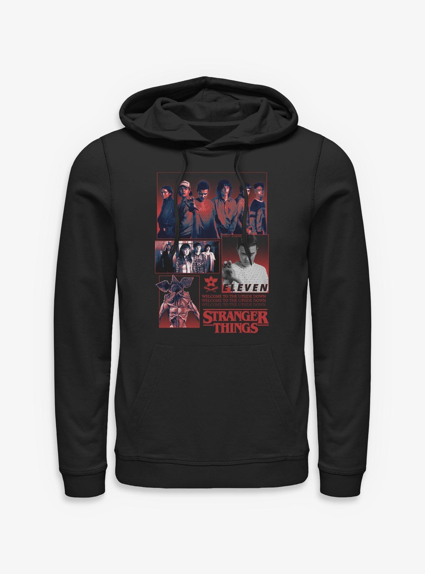 Stranger Things Welcome To The Upside Down Character Panels Hoodie, , hi-res