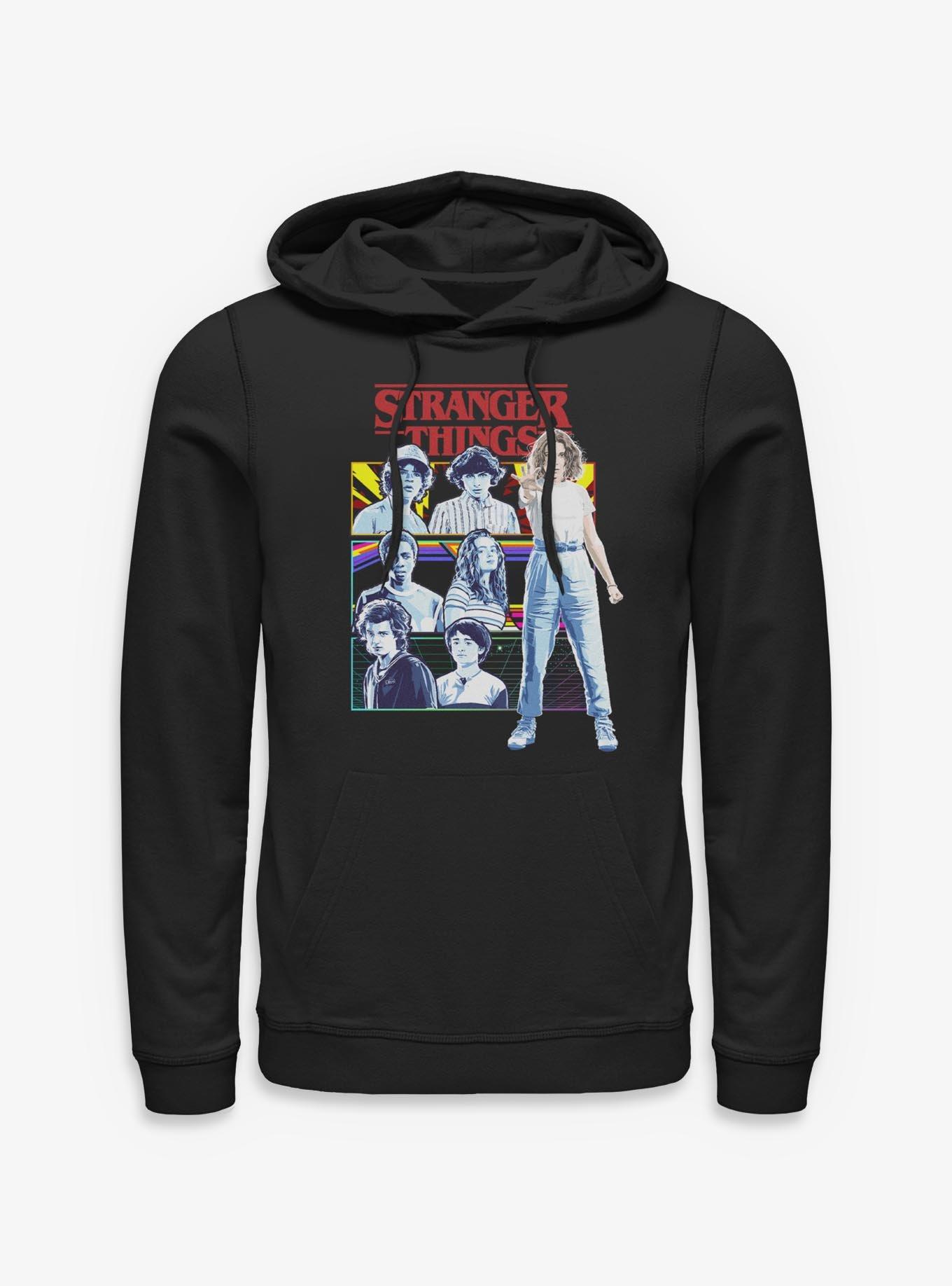 Stranger Things Group Panel Hoodie, , hi-res