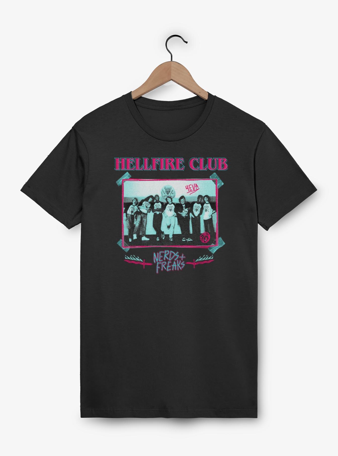 Stranger Things Hellfire Club Monochrome T-Shirt, , hi-res