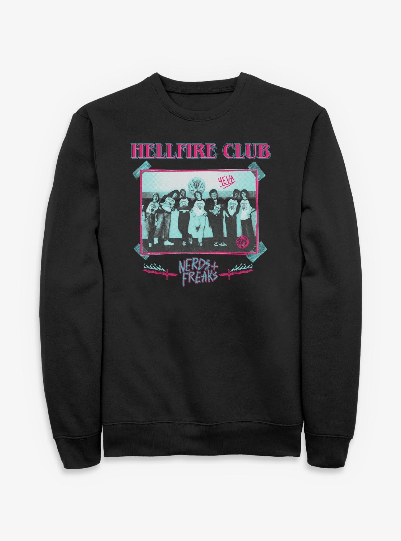 Stranger Things Hellfire Club Monochrome Sweatshirt, , hi-res