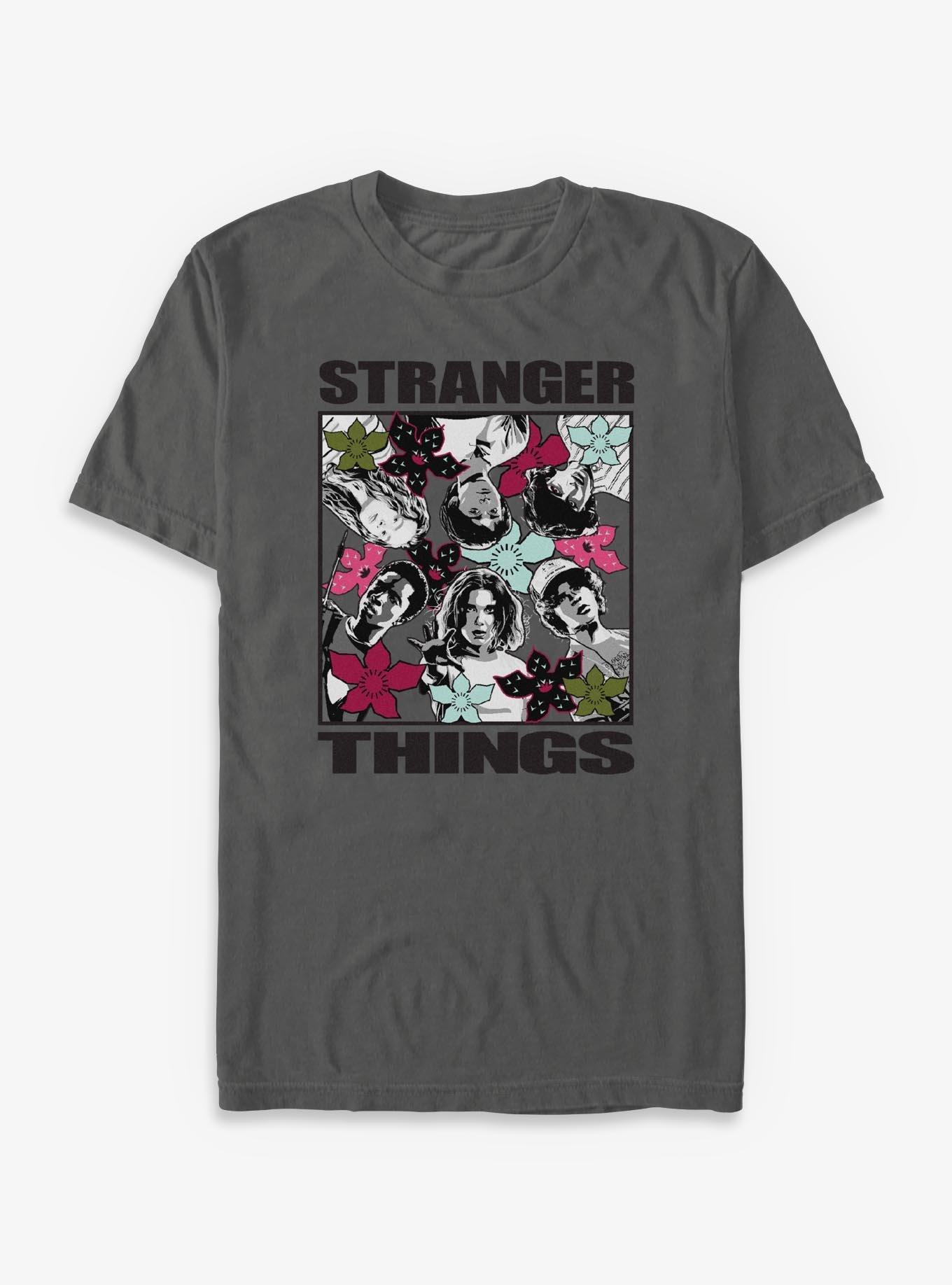 Stranger Things Group Cover Garment Dye T-Shirt, , hi-res