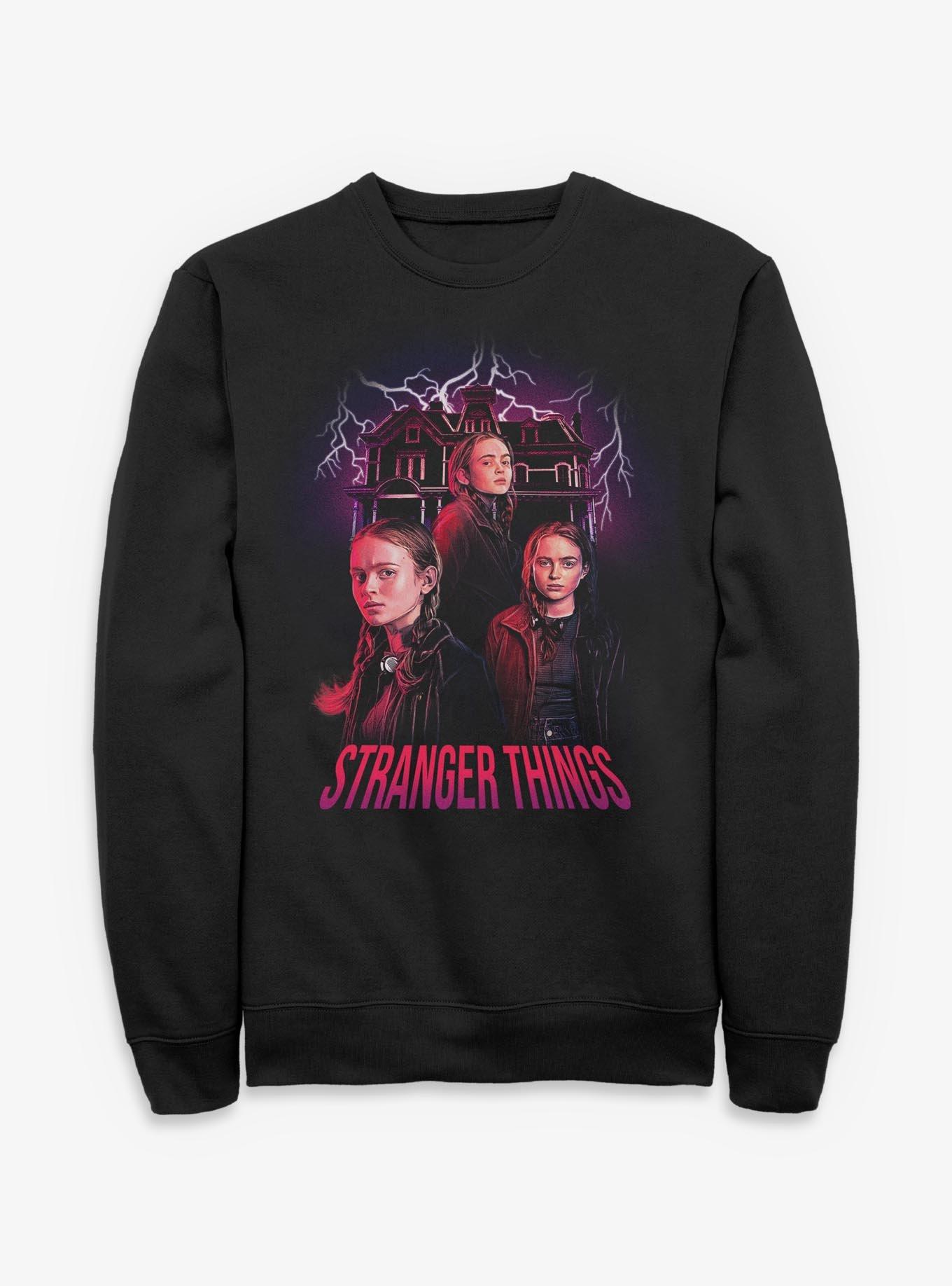 Stranger Things Max Creel House Collage Sweatshirt, , hi-res