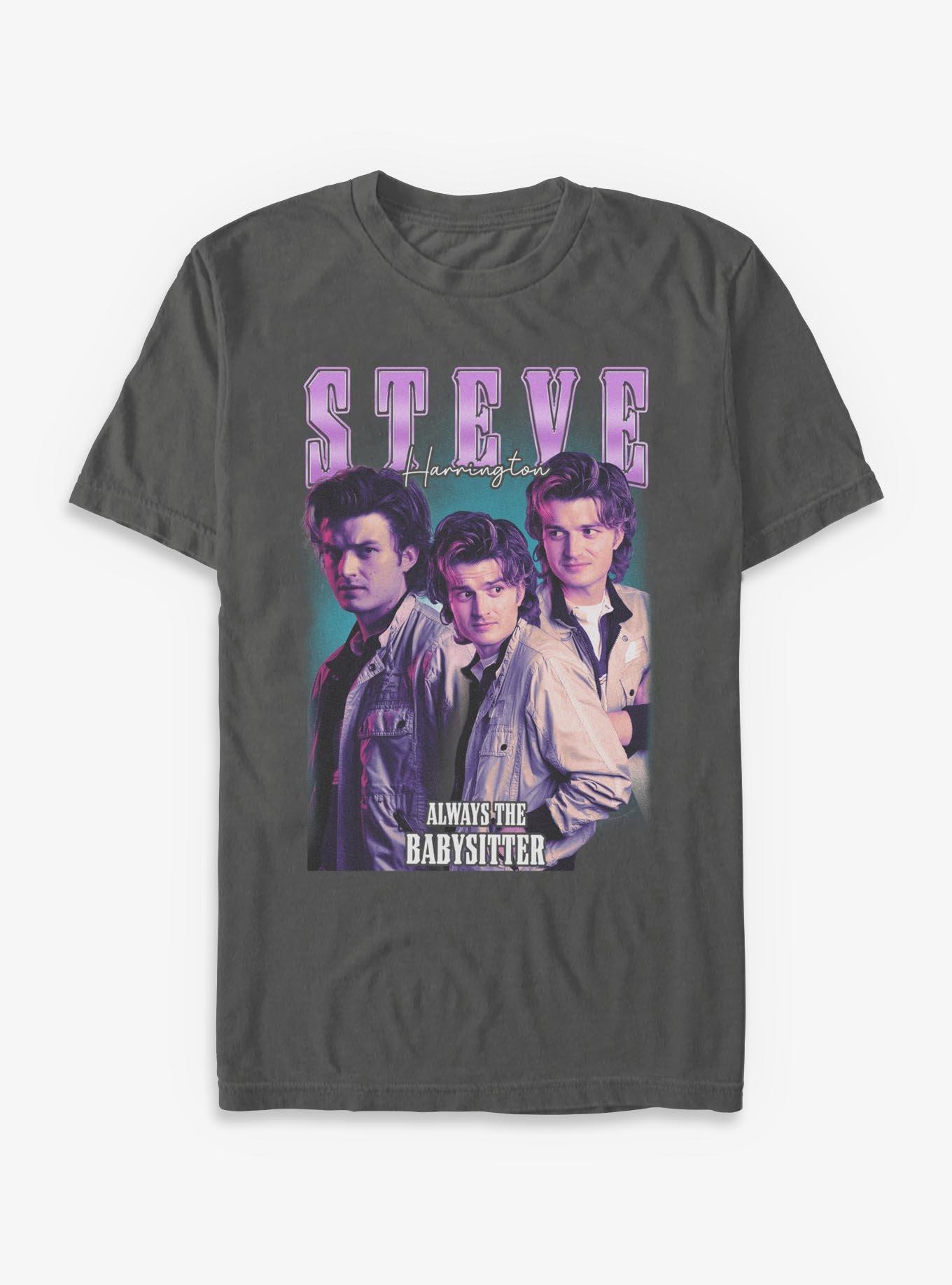 Stranger Things Steve Harrington Collage Garment Dye T-Shirt