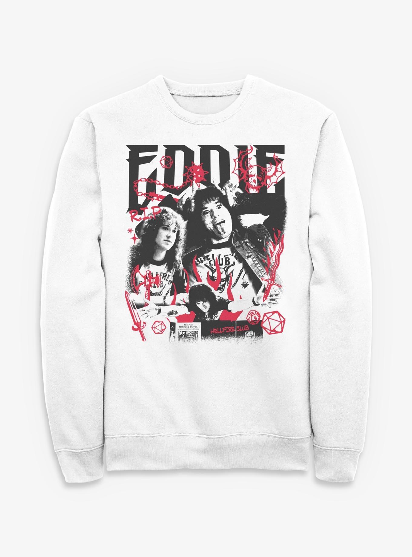 Stranger Things Eddie Munson Collage Sweatshirt, , hi-res