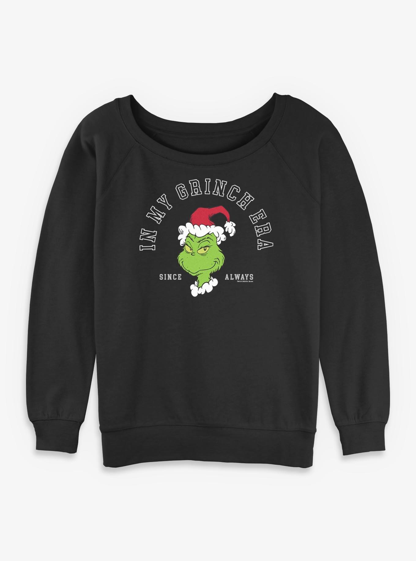 Dr. Seuss In My Grinch Era Girls Slouchy Sweatshirt, , hi-res
