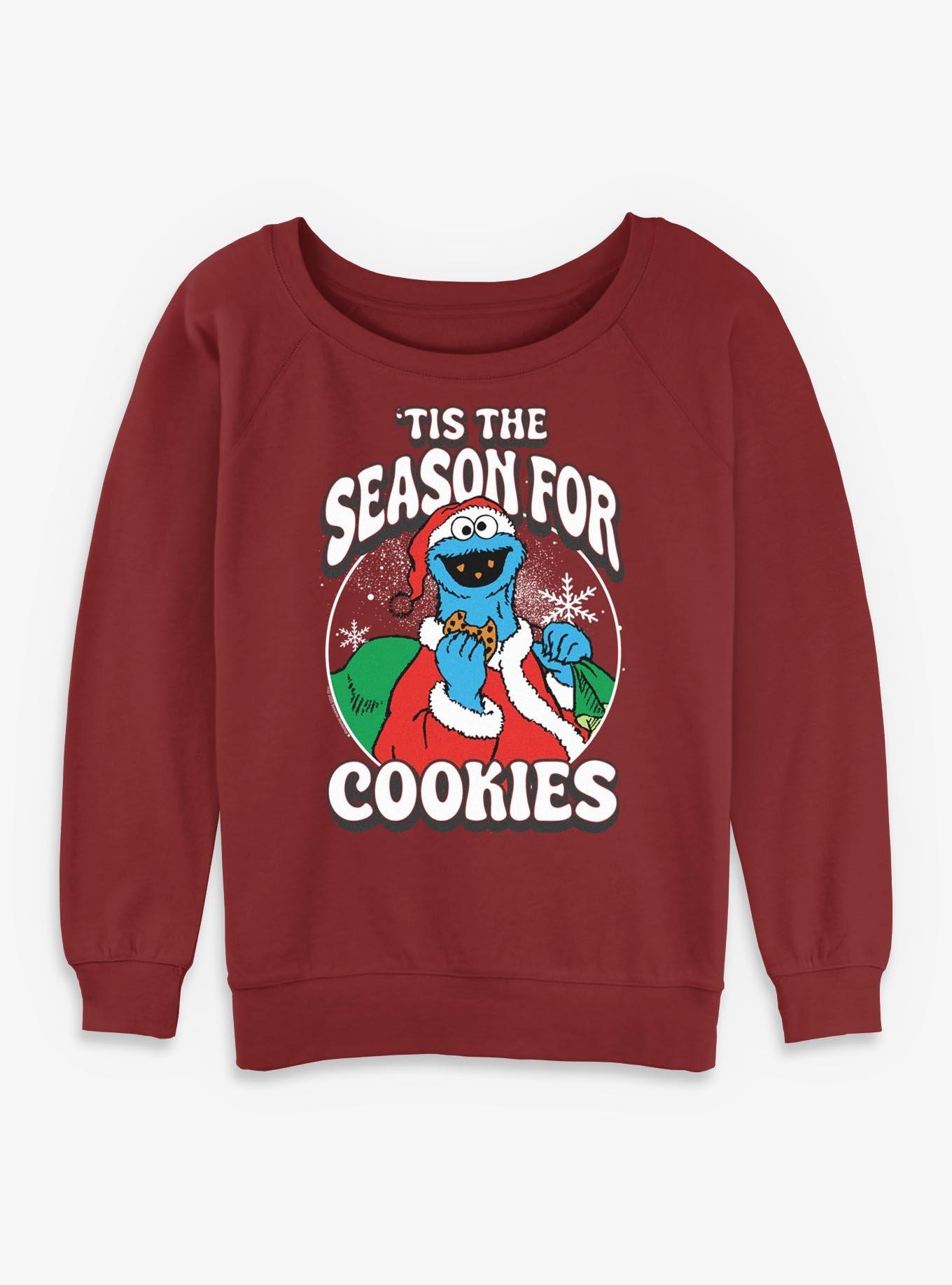 Sesame Street Season For Cookies Girls Slouchy Sweatshirt, , hi-res