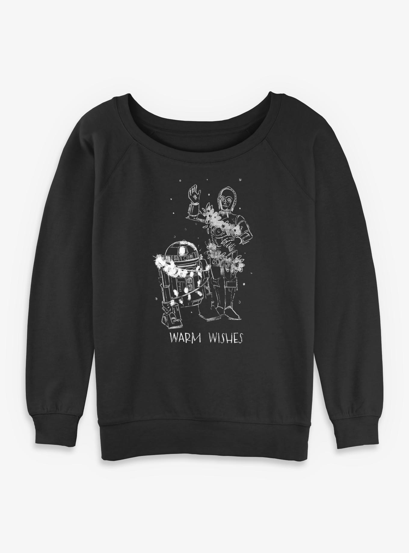 Star Wars Warm Wishes Girls Slouchy Sweatshirt, , hi-res