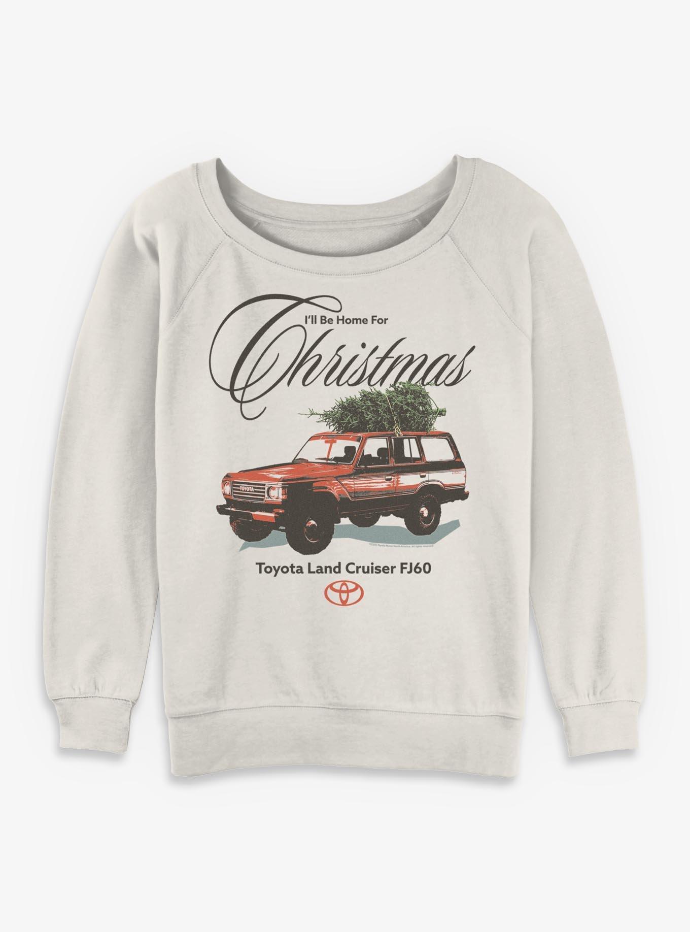 Toyota Home For Christmas Girls Slouchy Sweatshirt