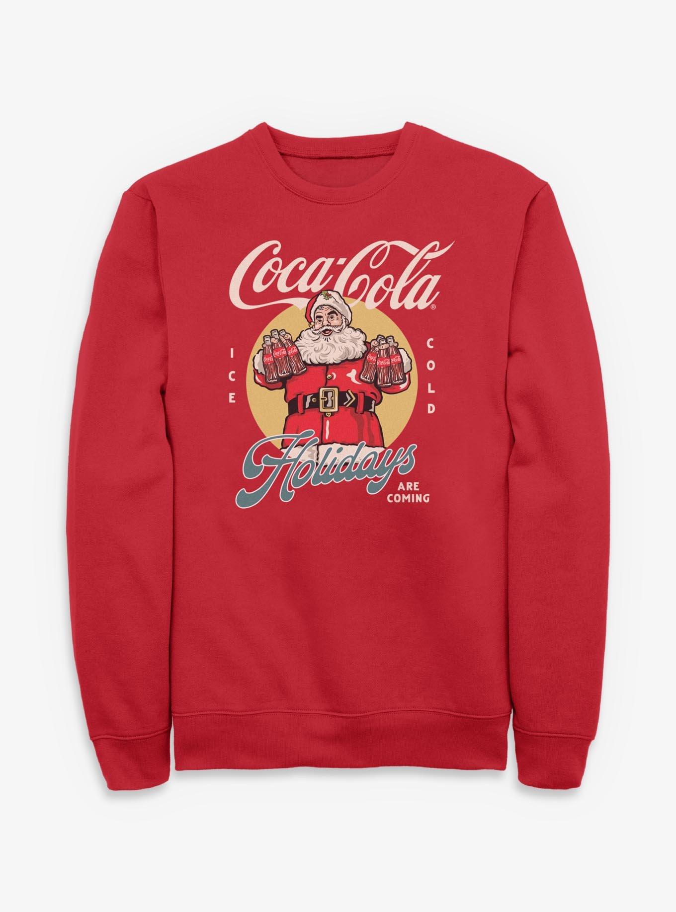 Coca-Cola Holidays Are Coming Santa Sweatshirt
