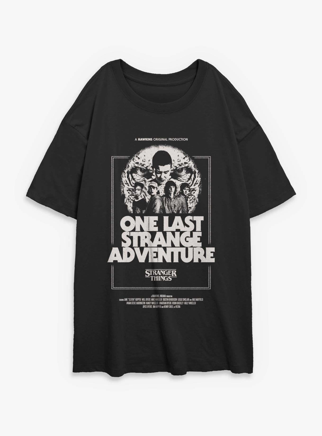 Stranger Things One Last Strange Adventure Womens Oversized T-Shirt, , hi-res
