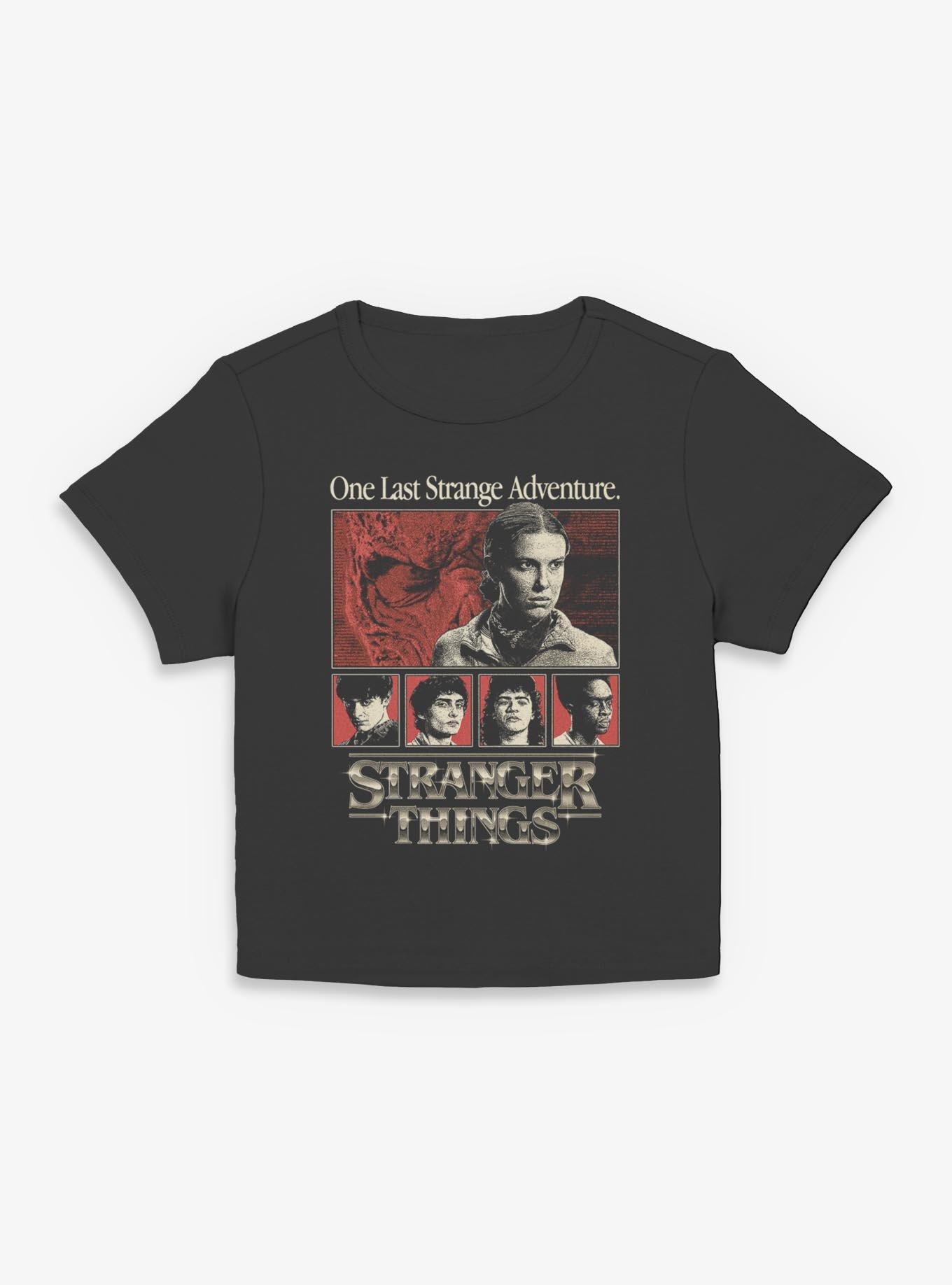 Stranger Things One Last Strange Adventure Womens Baby T-Shirt BoxLunch Exclusive, BLACK, hi-res