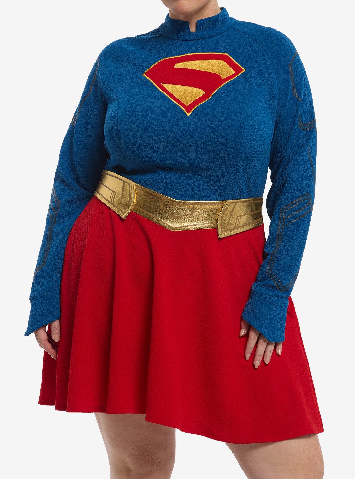 DC Comics Supergirl Shield Dress Plus Size, , hi-res