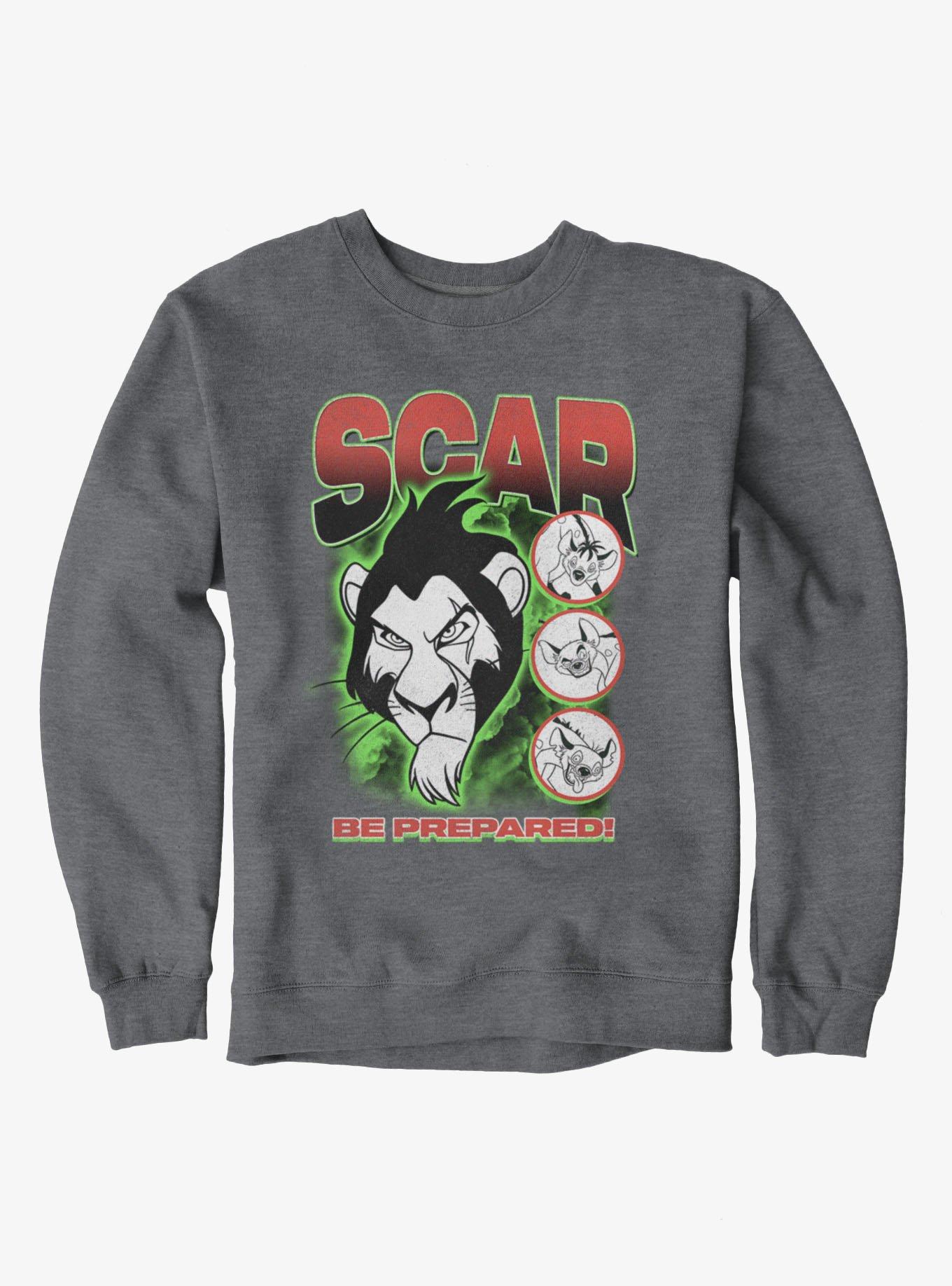 Disney The Lion King Scar Be Prepared Sweatshirt Hot Topic Exclusive