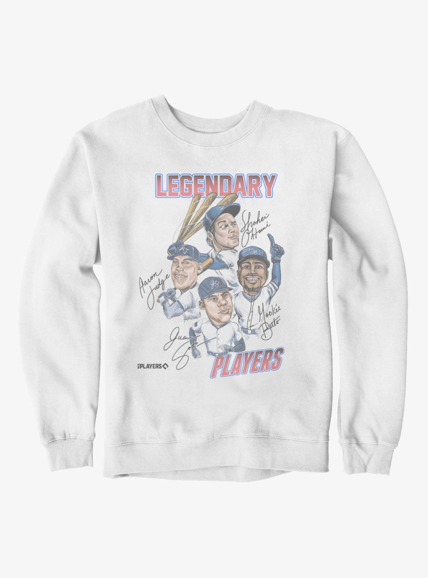 MLB Legendary Players Caricatures Sweatshirt Hot Topic Exclusive