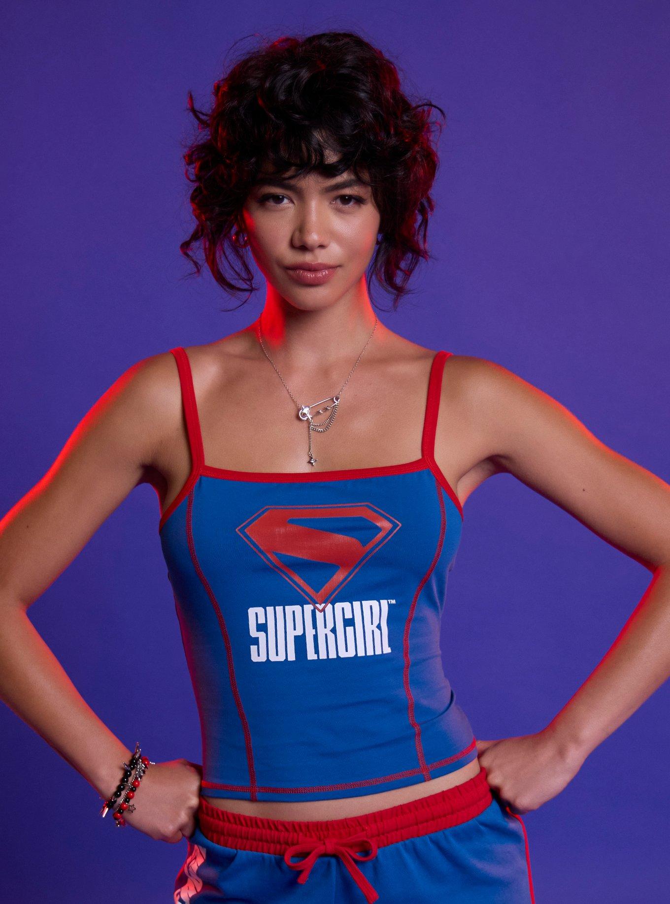 DC Comics Supergirl Logo Crop Girls Cami, , hi-res