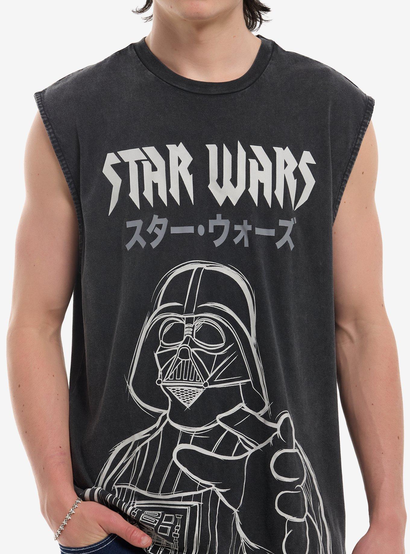 Star Wars Darth Vader Mineral Wash Muscle Tank Top, , hi-res