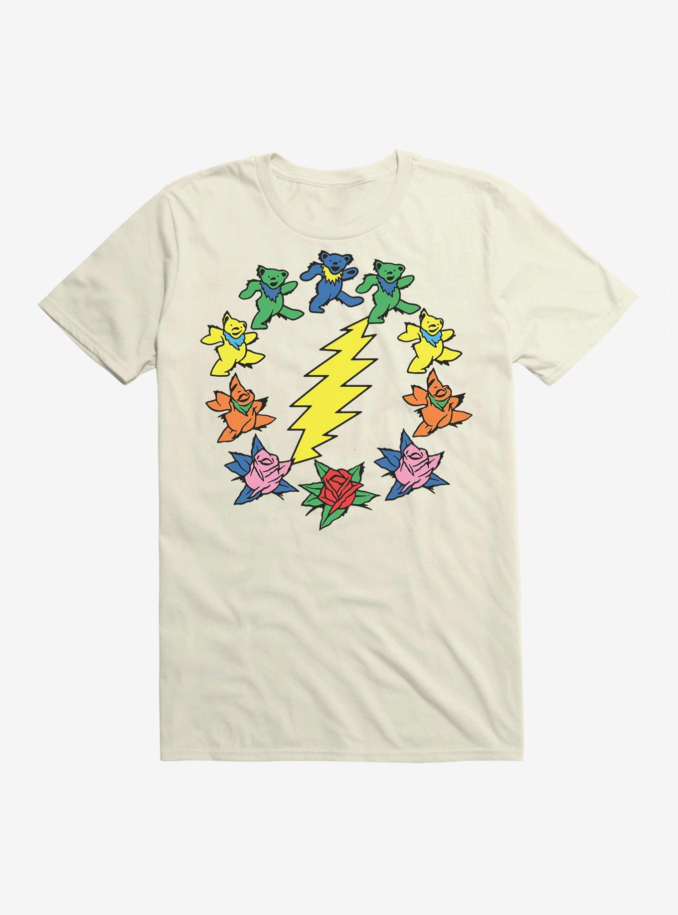 The Grateful Dead Dancing Bear Bolt Logo T-Shirt, , hi-res