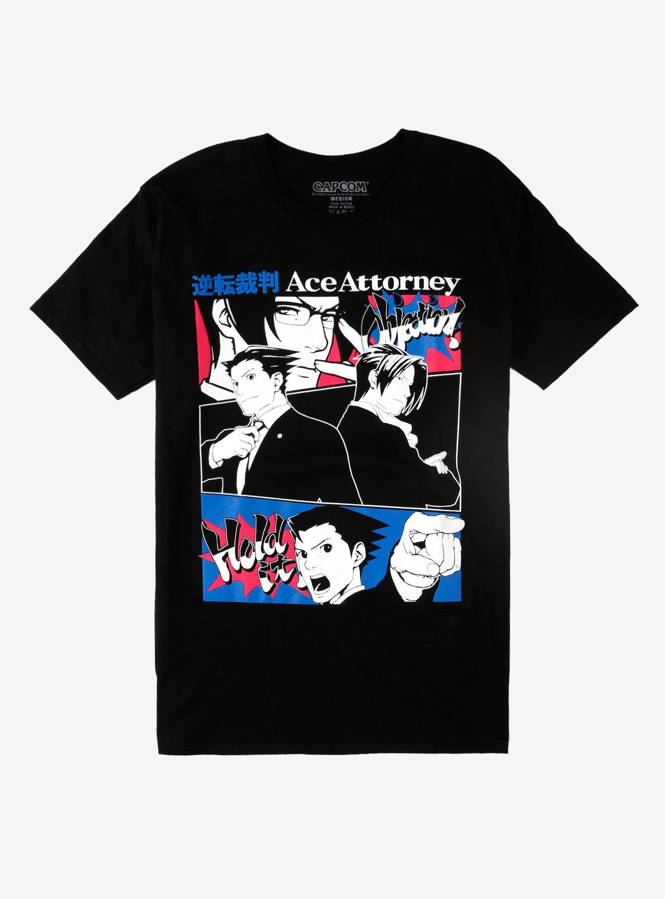 Phoenix Wright: Ace Attorney Duo Panels T-Shirt, , hi-res