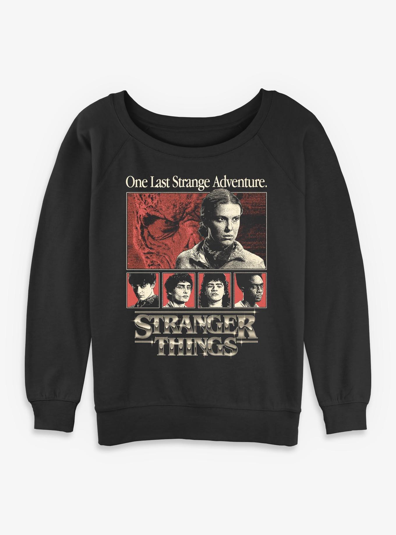 Stranger Things One Last Strange Adventure Womens Slouchy Sweatshirt BoxLunch Exclusive, , hi-res