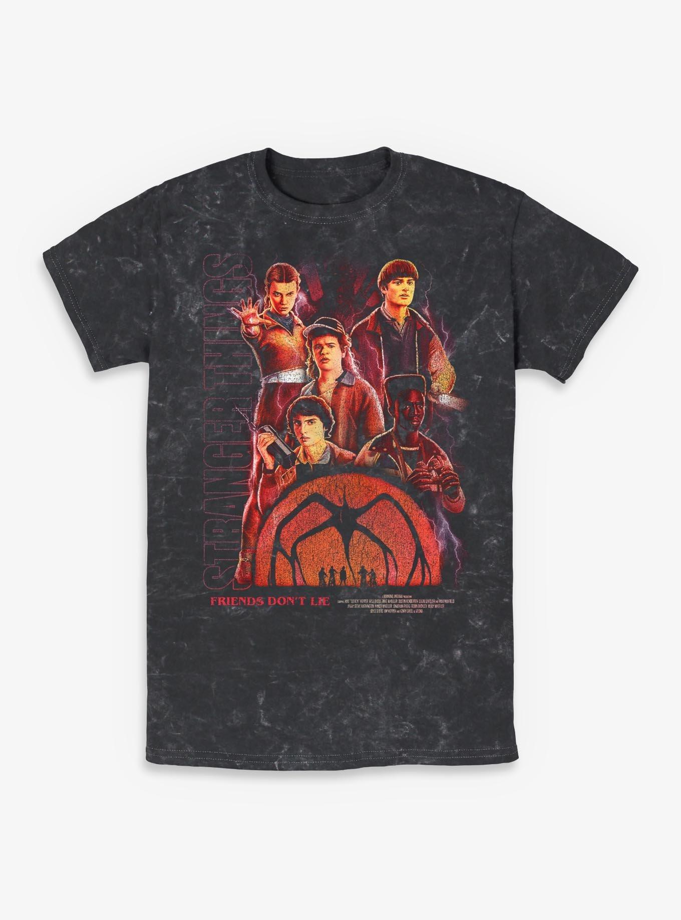 Stranger Things Friends Don't Lie Mineral Wash T-Shirt BoxLunch Exclusive