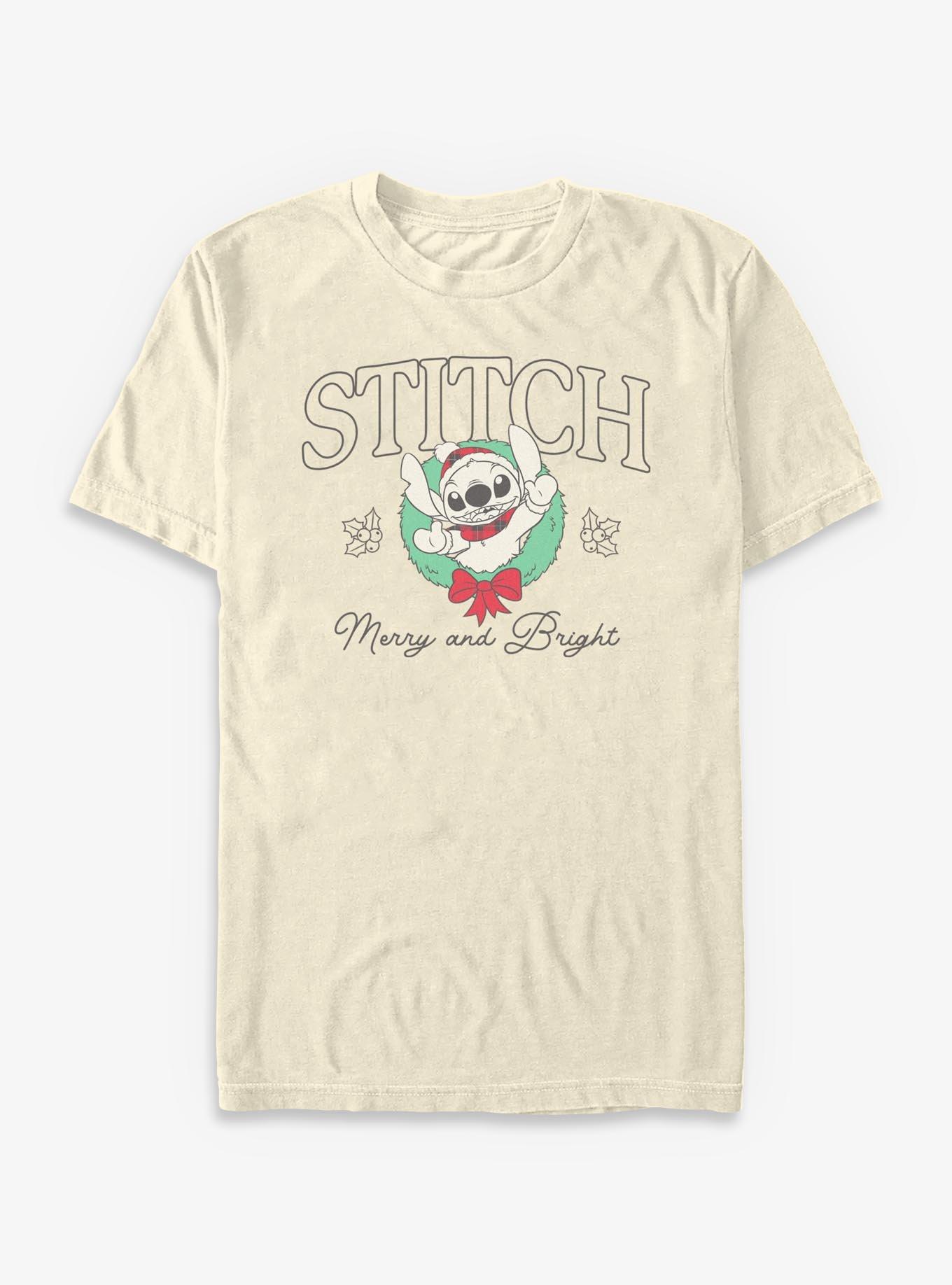 Disney Lilo & Stitch Holiday Wreath T-Shirt, , hi-res