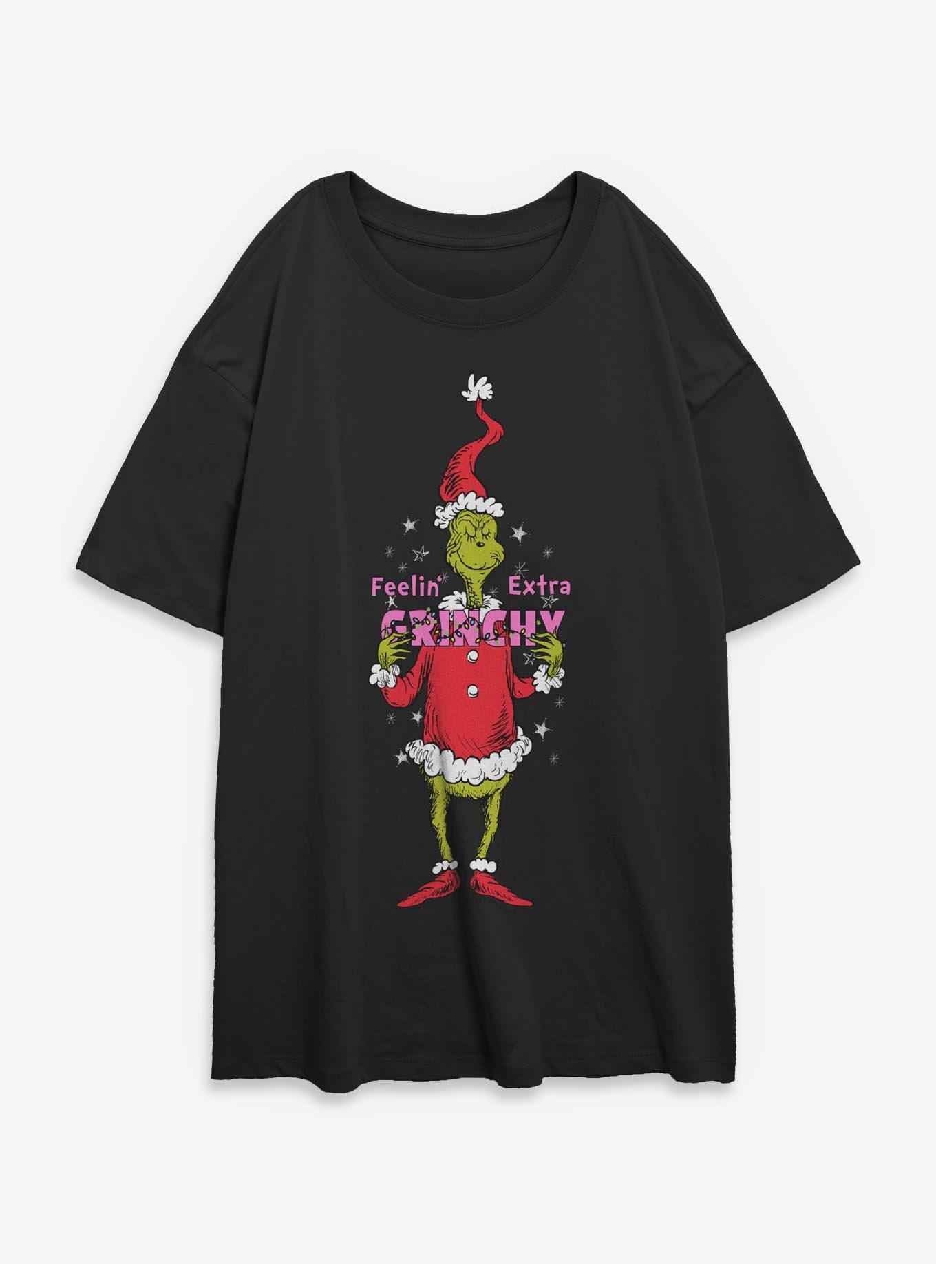 Dr. Seuss Extra Grinchy Girls Oversized T-Shirt, , hi-res