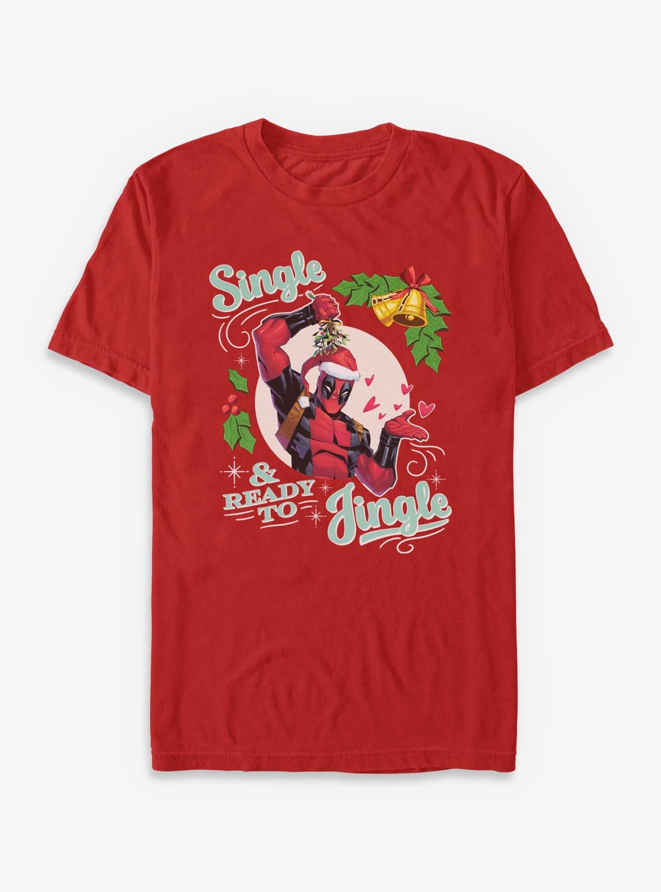 Marvel Deadpool Single & Ready To Jingle T-Shirt, , hi-res