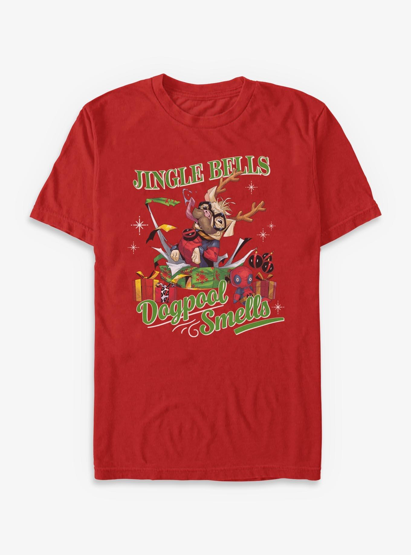 Marvel Deadpool Jingle Bells Dogpool Smells T-Shirt, , hi-res