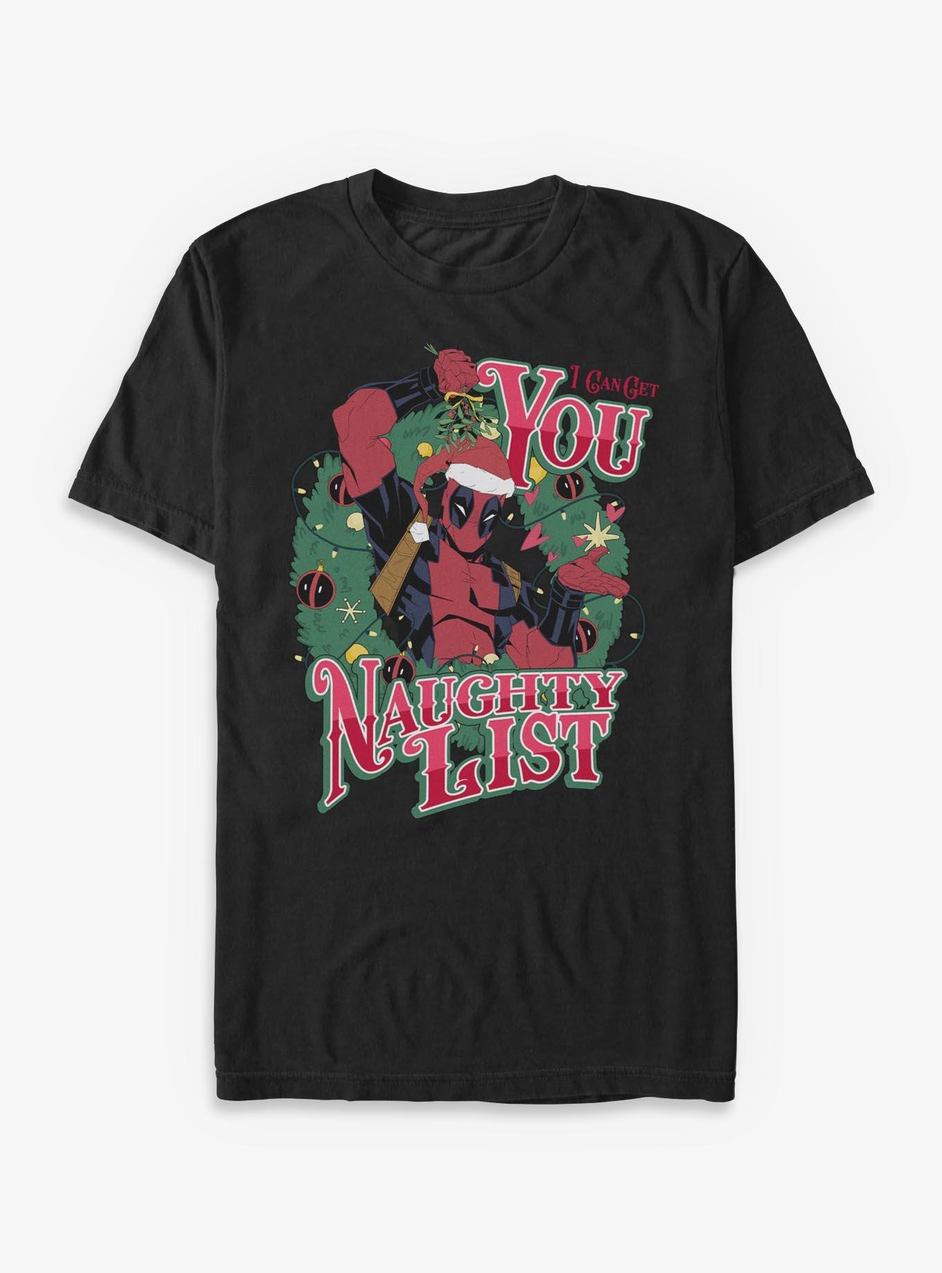Marvel Deadpool Naughty List Time T-Shirt, , hi-res